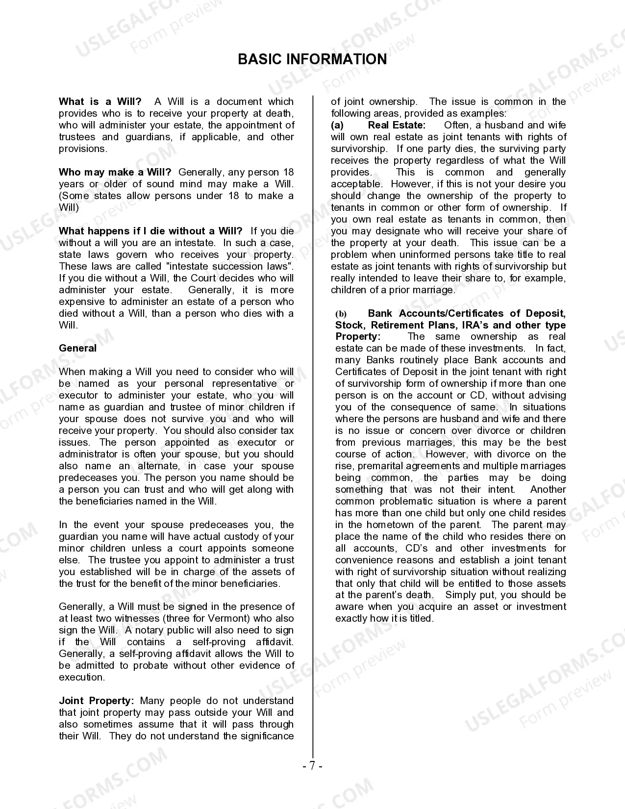 Preview Last Will and Testament for Divorced and Remarried Person with Mine, Yours and Ours Children