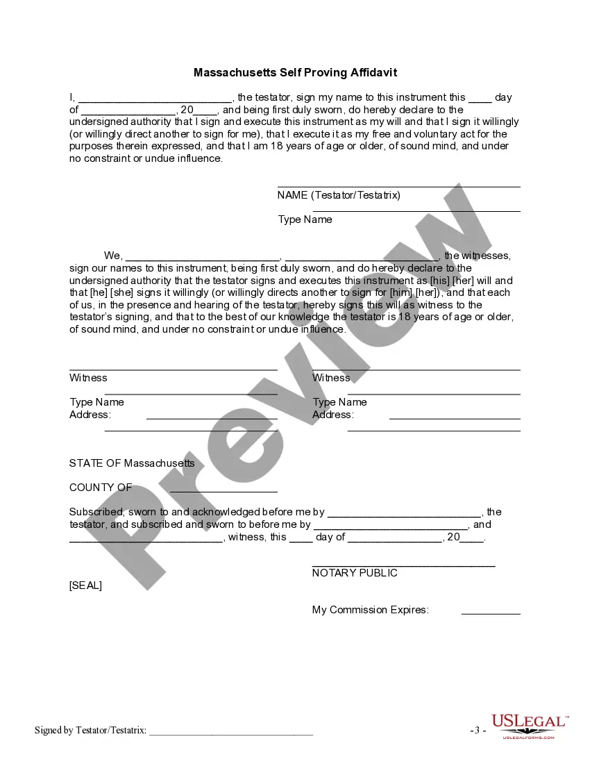 Preview Written Revocation of Will