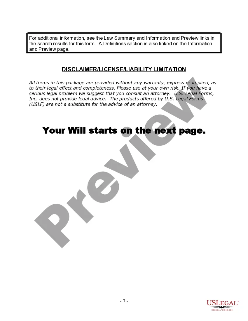 Get Last Will and Testament for other Persons Preview Last Will and Testament for other Persons