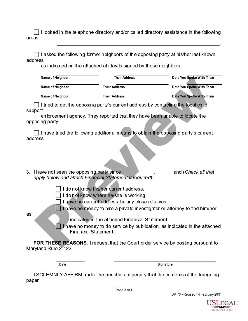 Get Affidavit for Service of Process Preview Affidavit for Service of Process