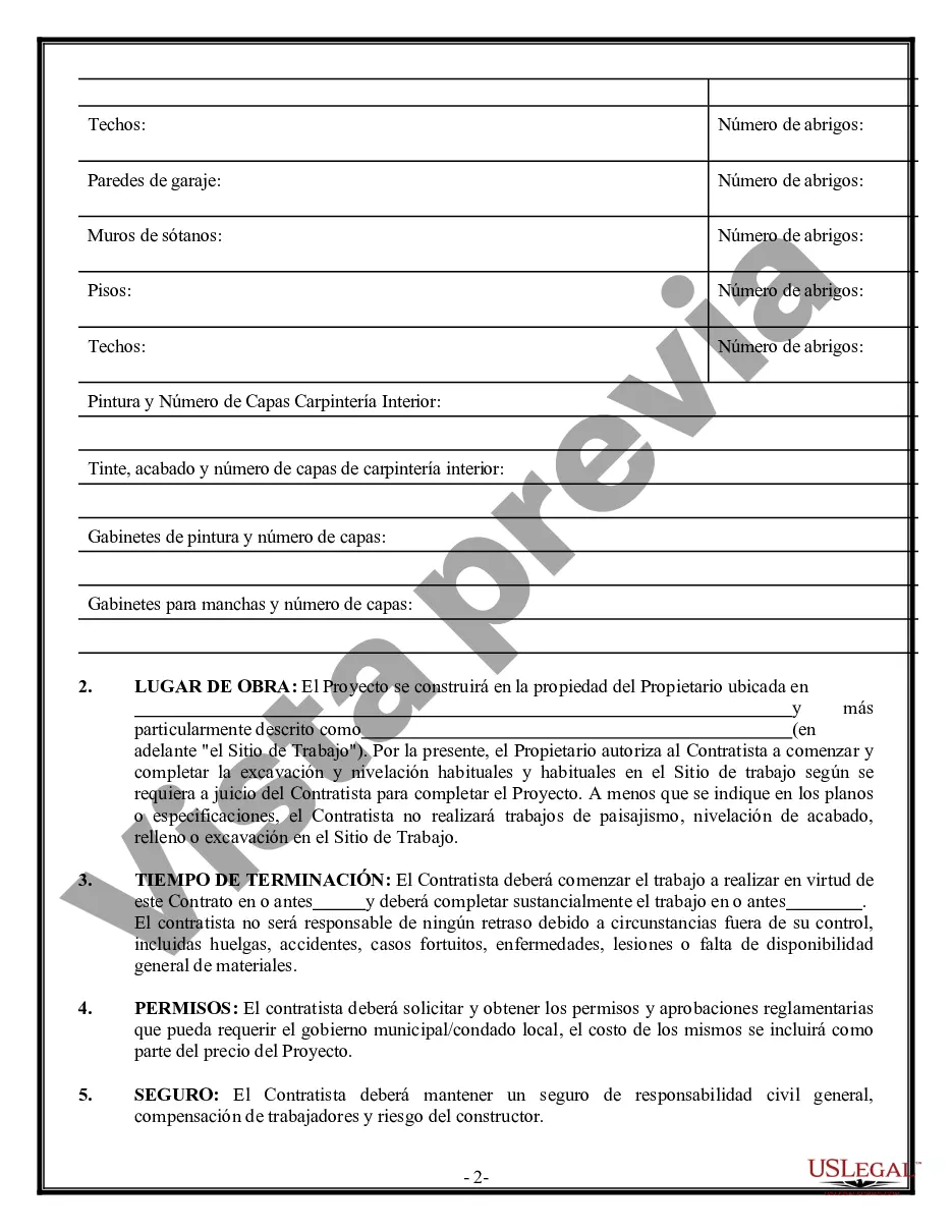 Preview Contrato de pintura para contratista