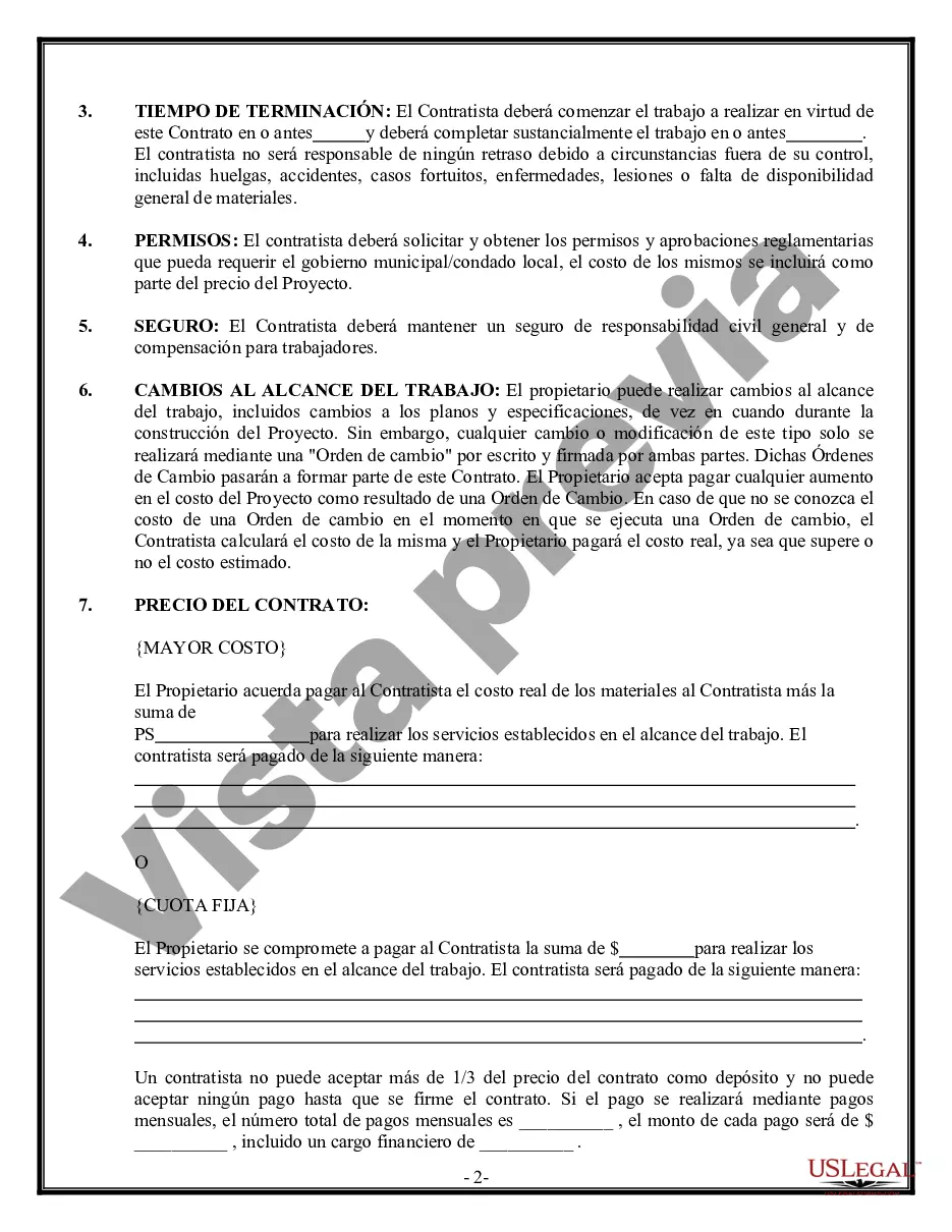 Preview Contrato de carpintero de molduras para contratista