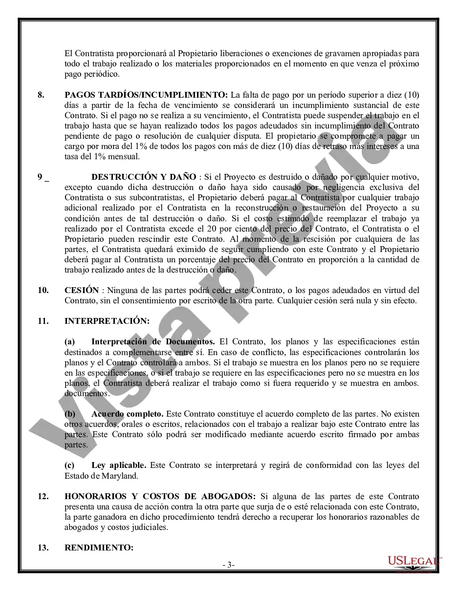 Preview Contrato de carpintero de molduras para contratista