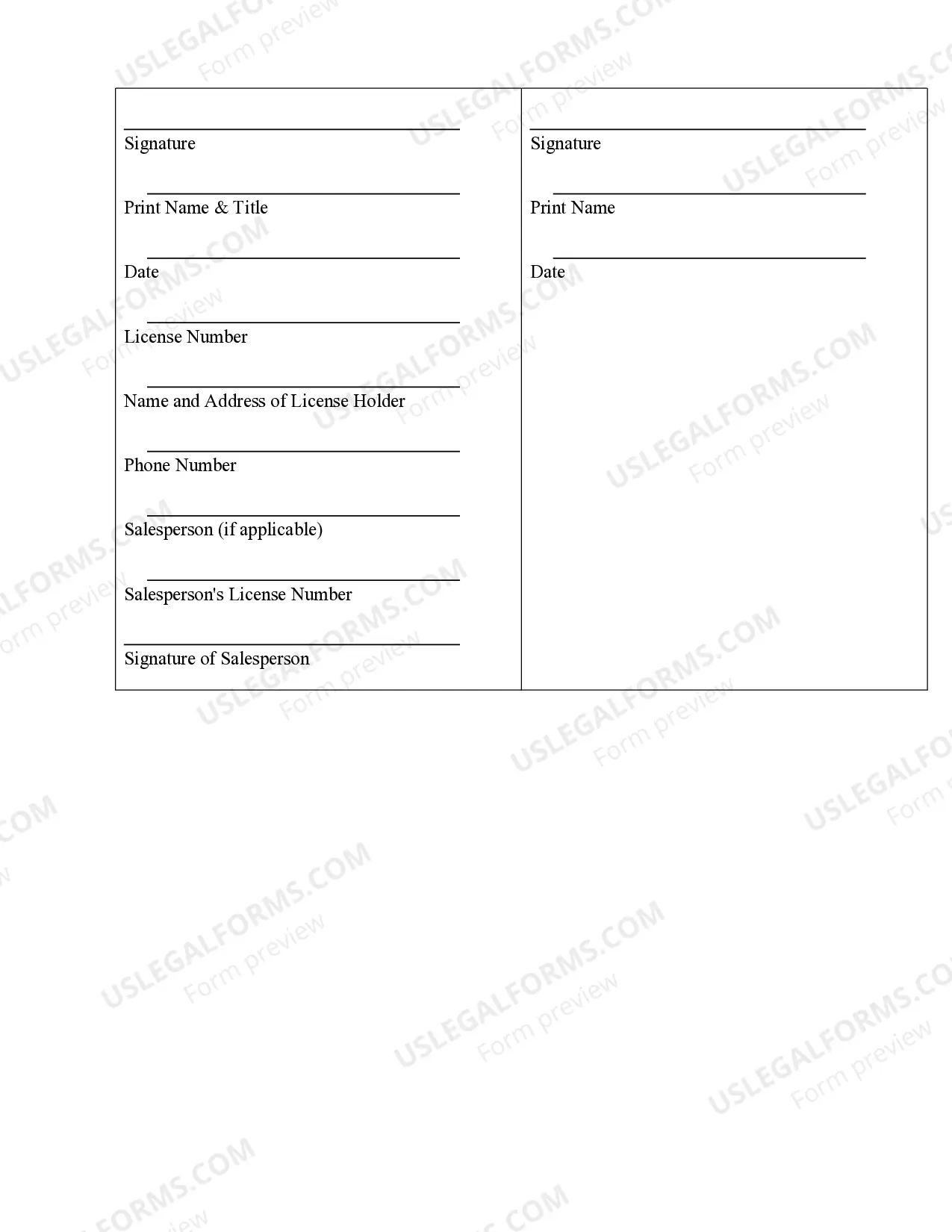Preview Landscape Contract for Contractor