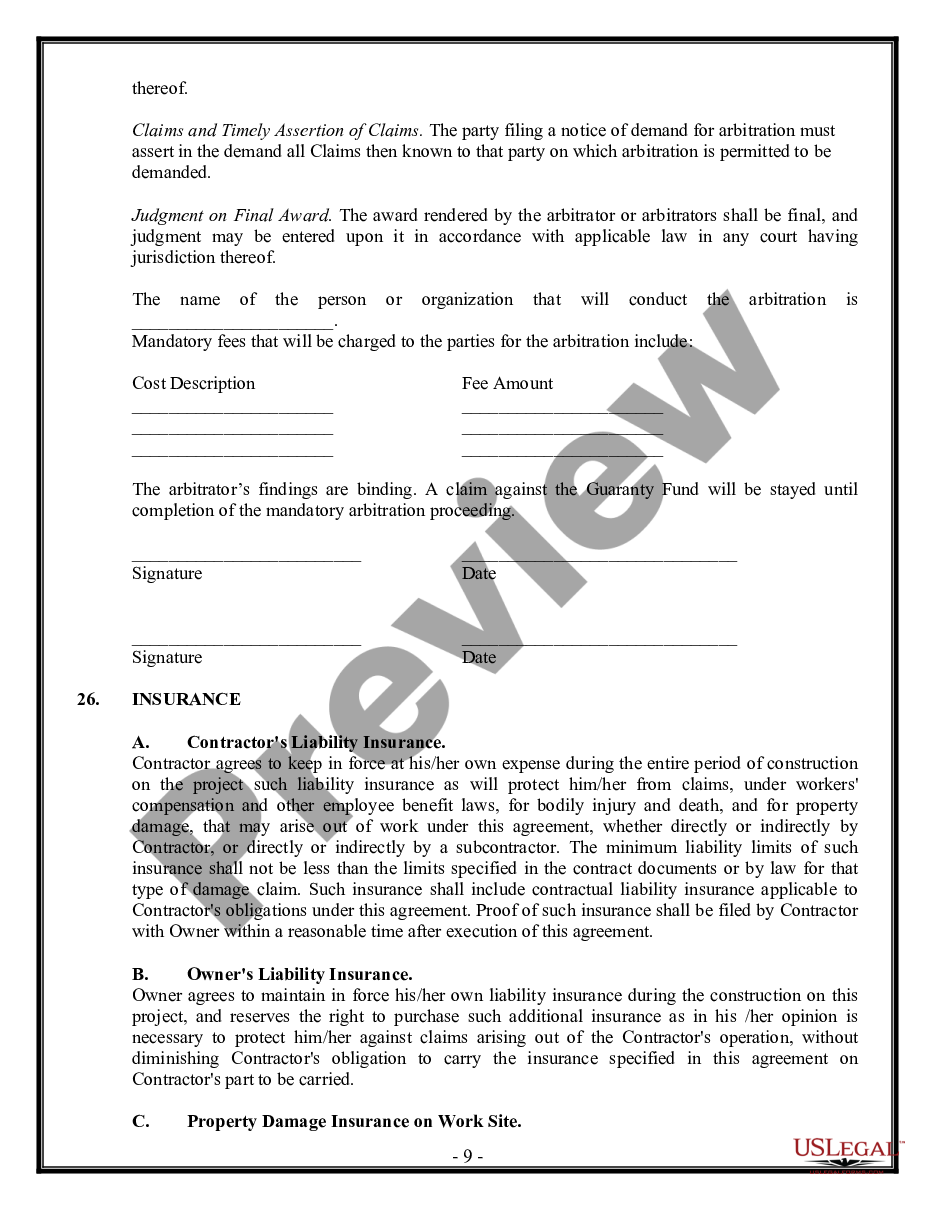 page 8 Commercial Contract for Contractor preview