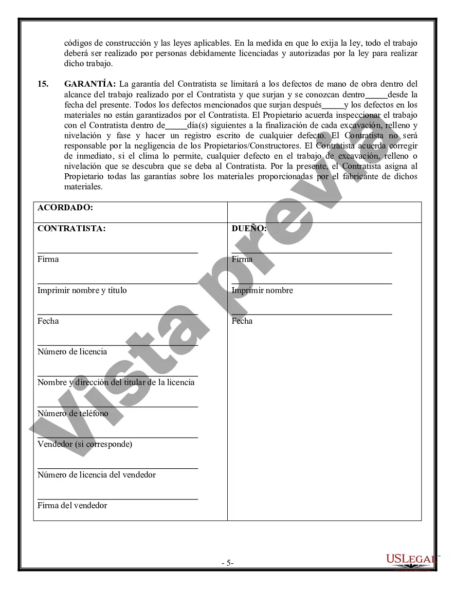 Preview Contrato de excavadora para contratista