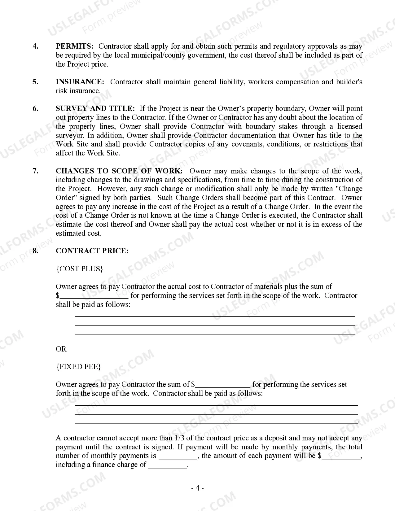 Preview Framing Contract for Contractor