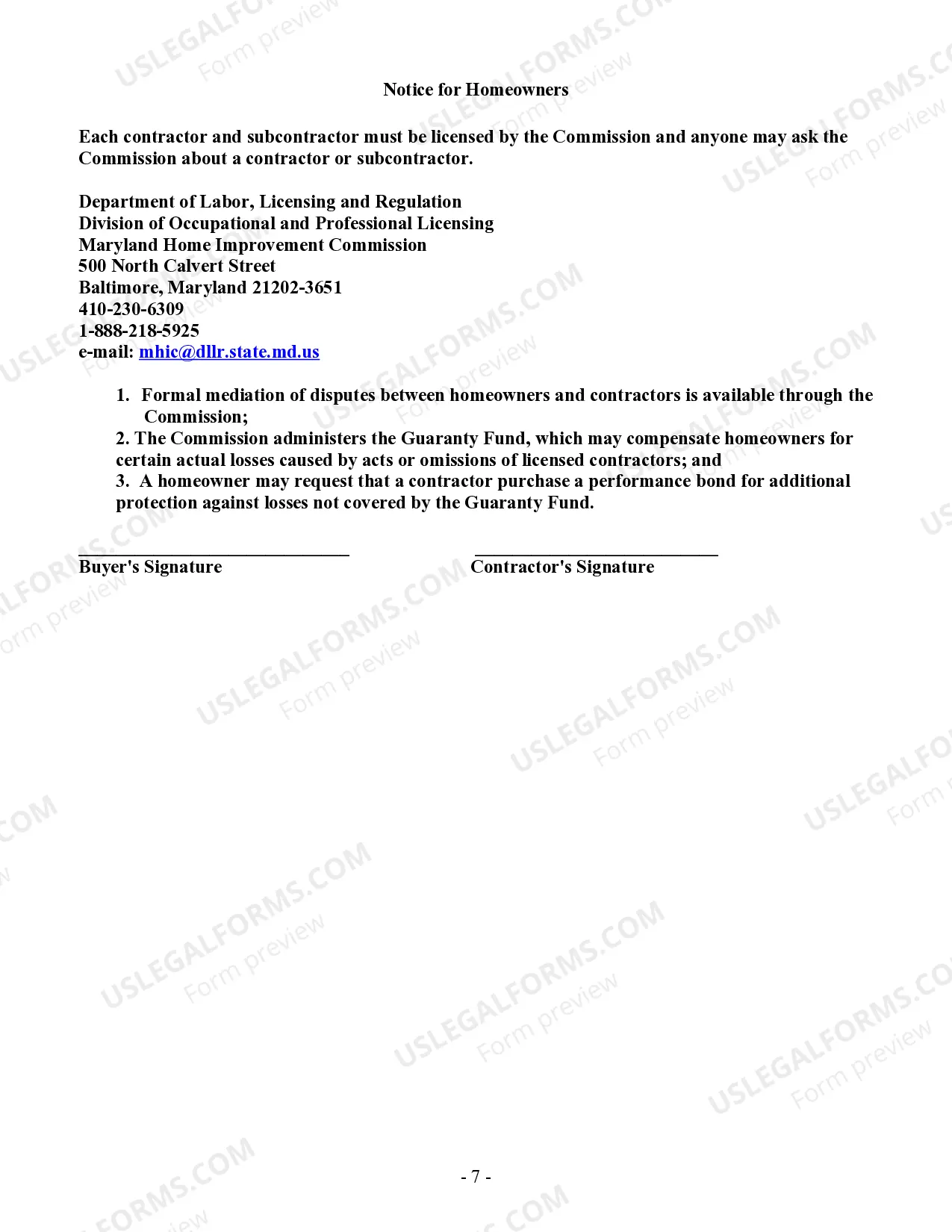 Preview Framing Contract for Contractor