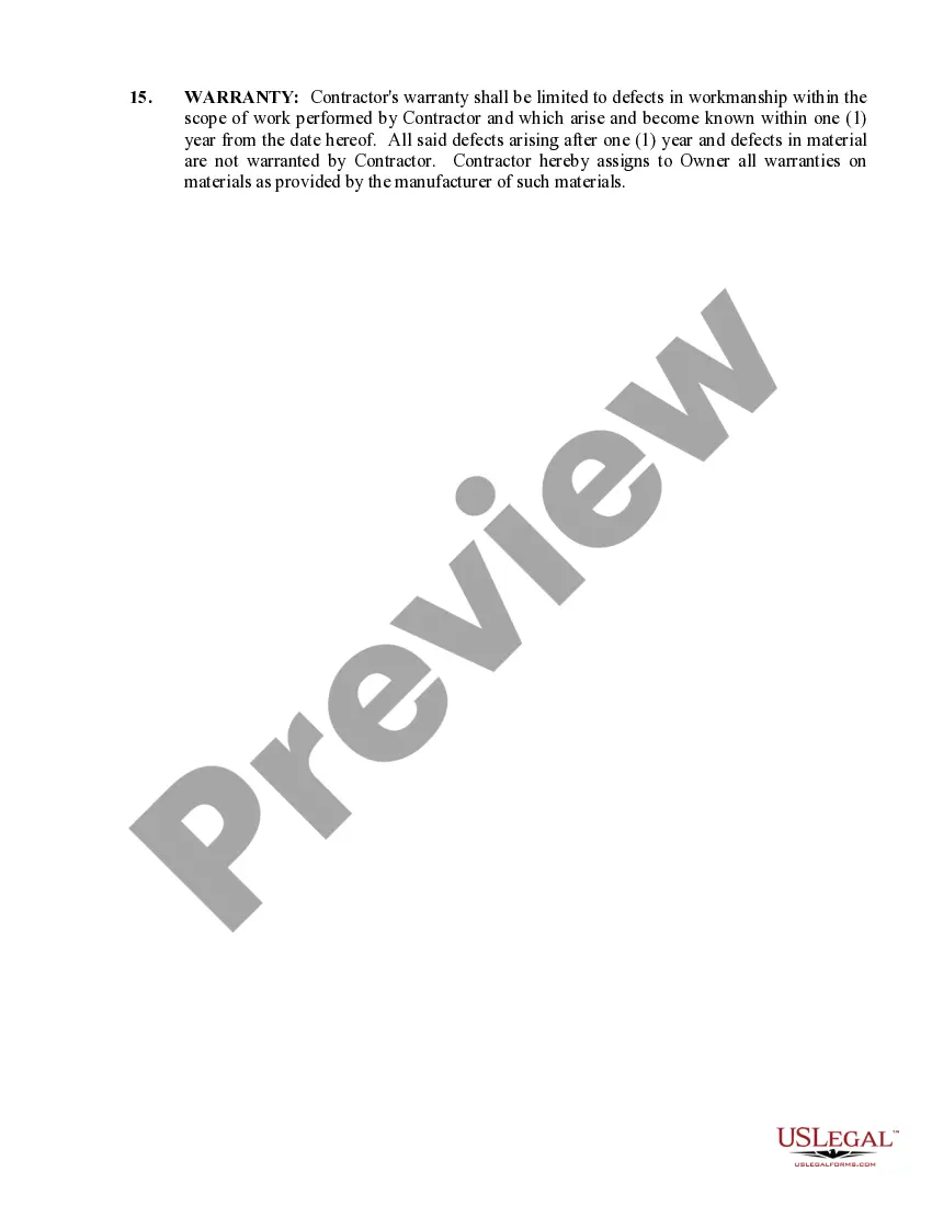 Preview Security Contract for Contractor