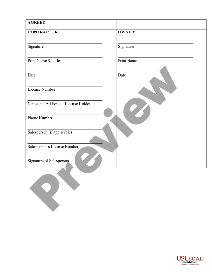 Preview Security Contract for Contractor