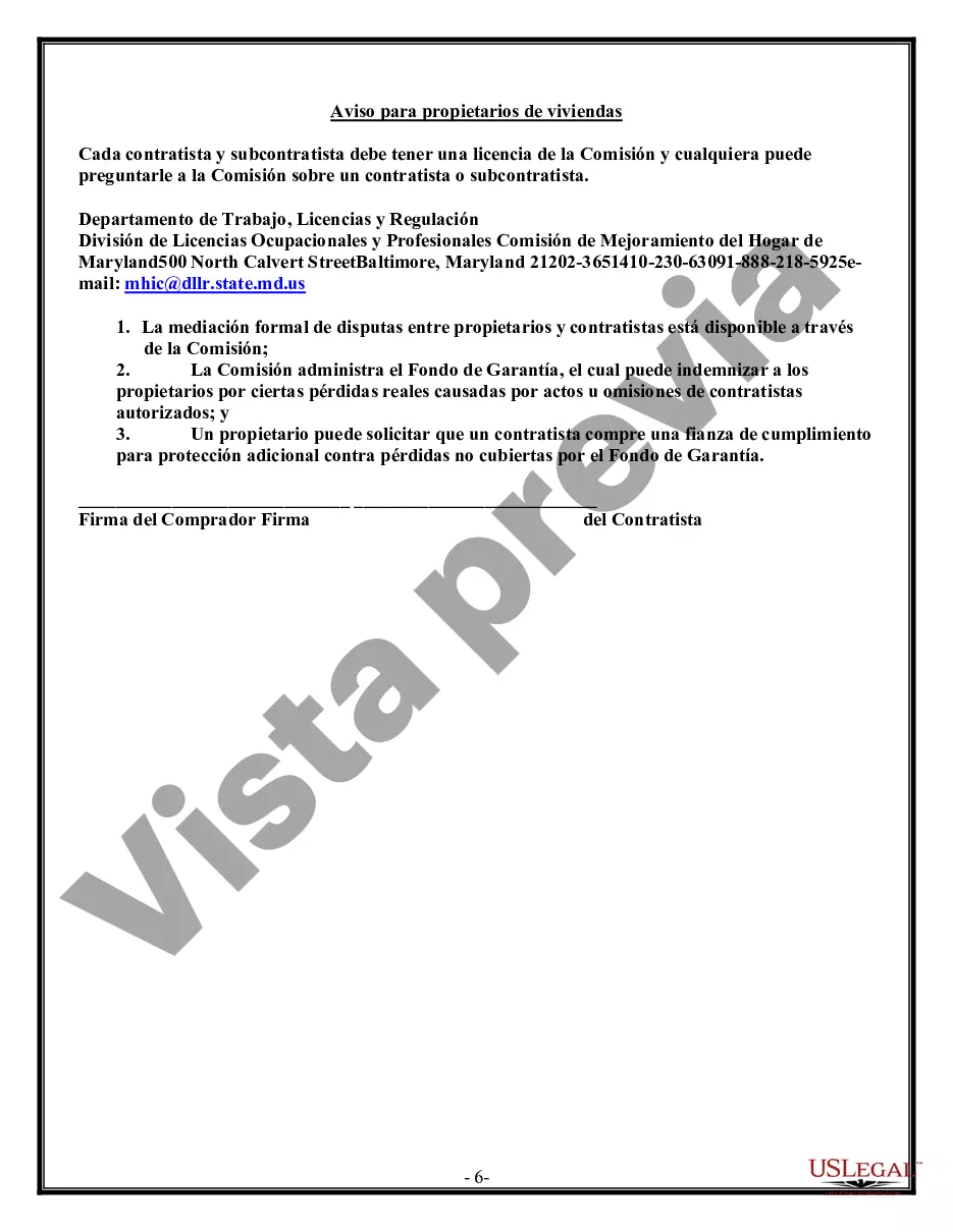 Preview Contrato de pavimentación para contratista