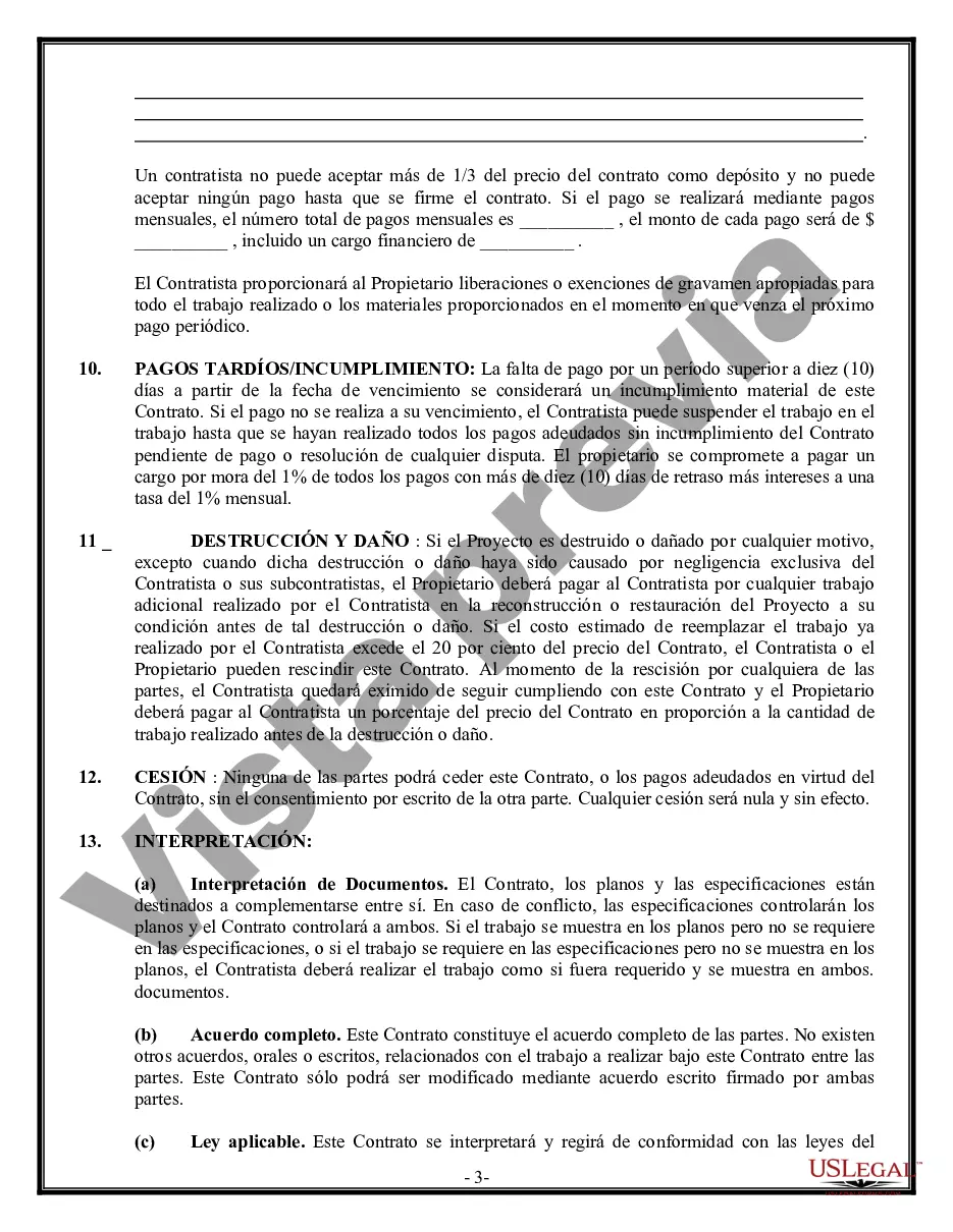 Preview Contrato de trabajo en el sitio para el contratista