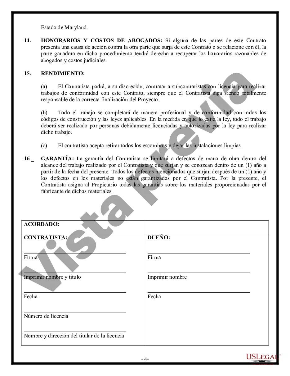 Preview Contrato de trabajo en el sitio para el contratista