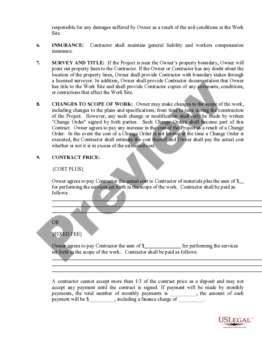 Get Site Work Contract for Contractor Preview Site Work Contract for Contractor