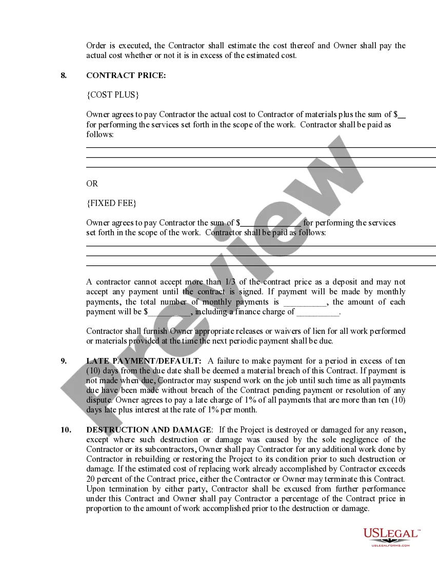 Get Siding Contract for Contractor Preview Siding Contract for Contractor