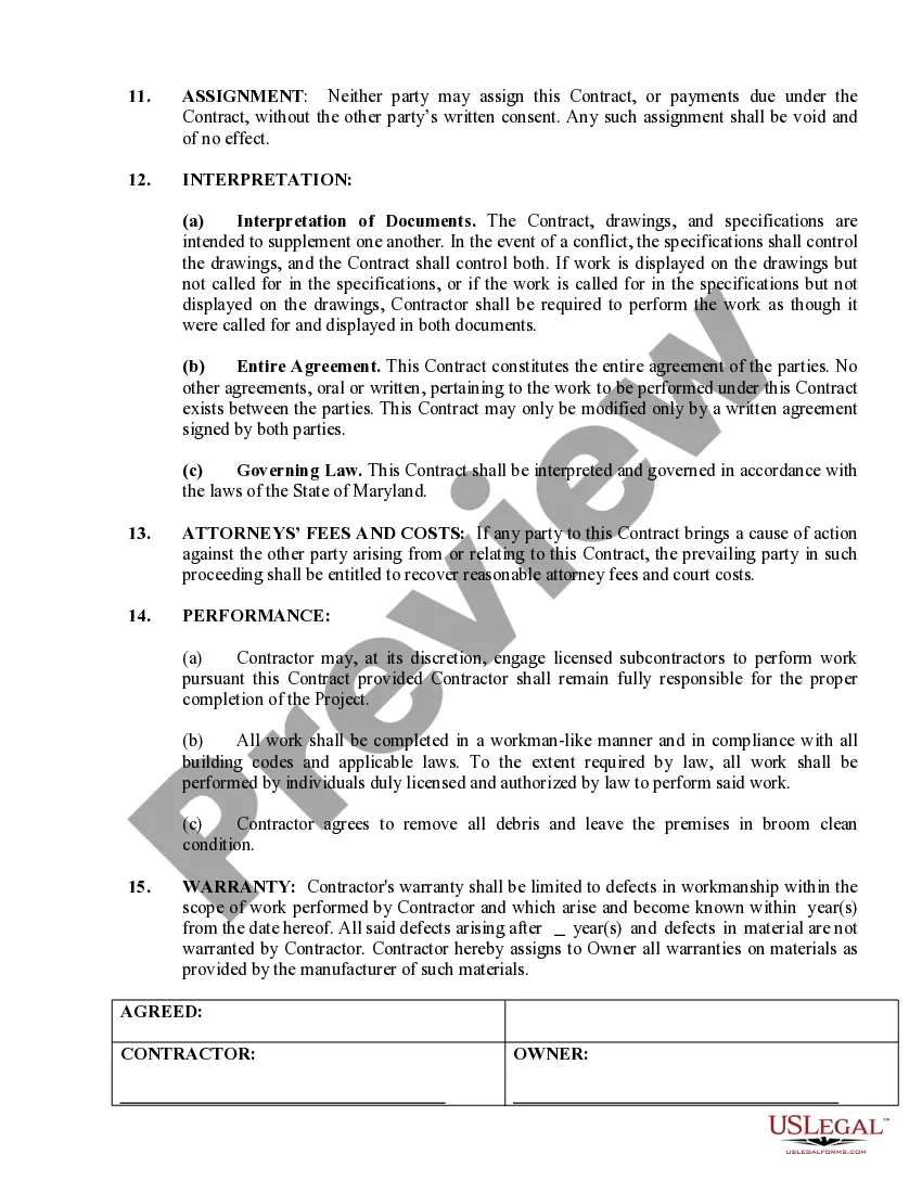 Get Siding Contract for Contractor Preview Siding Contract for Contractor