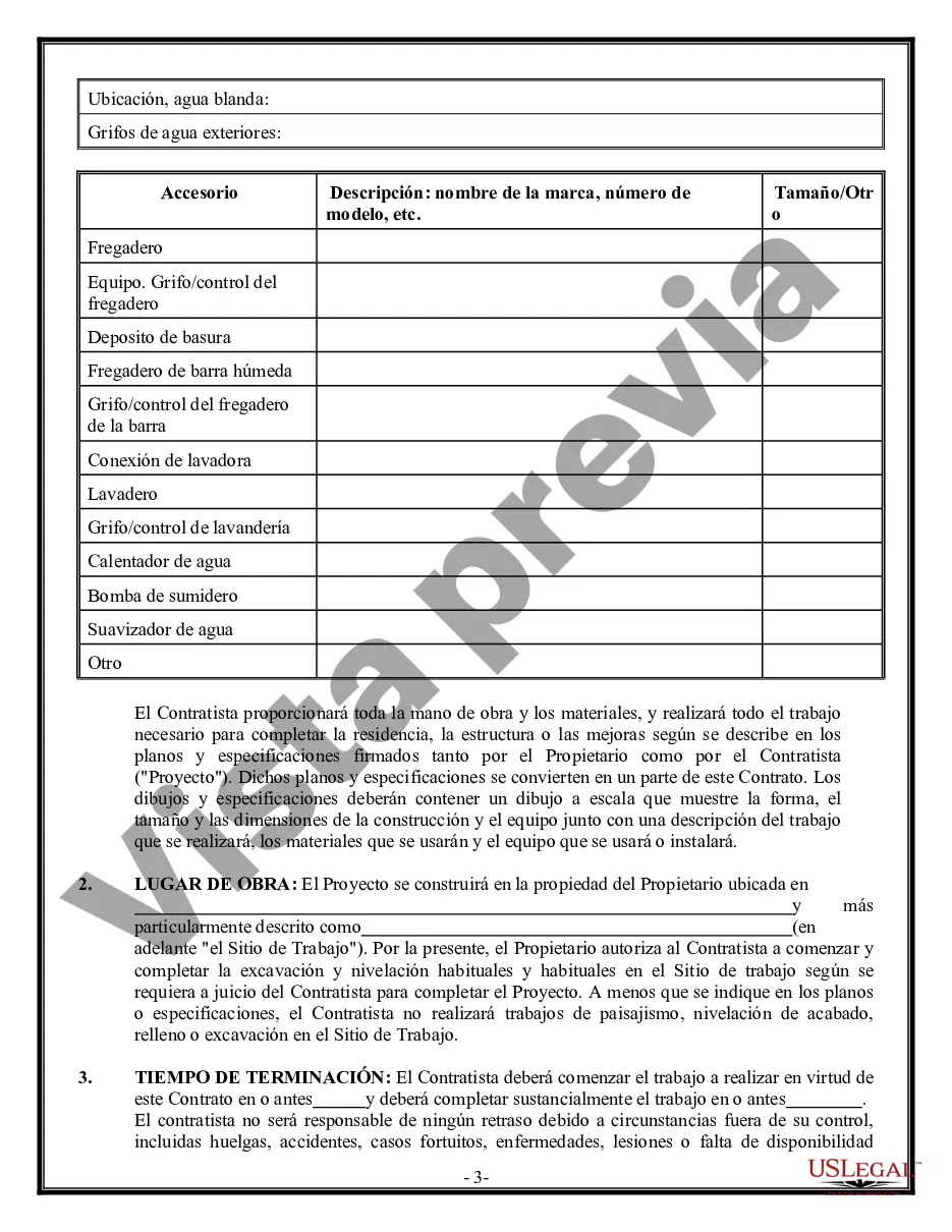 Preview Contrato de plomería para contratista