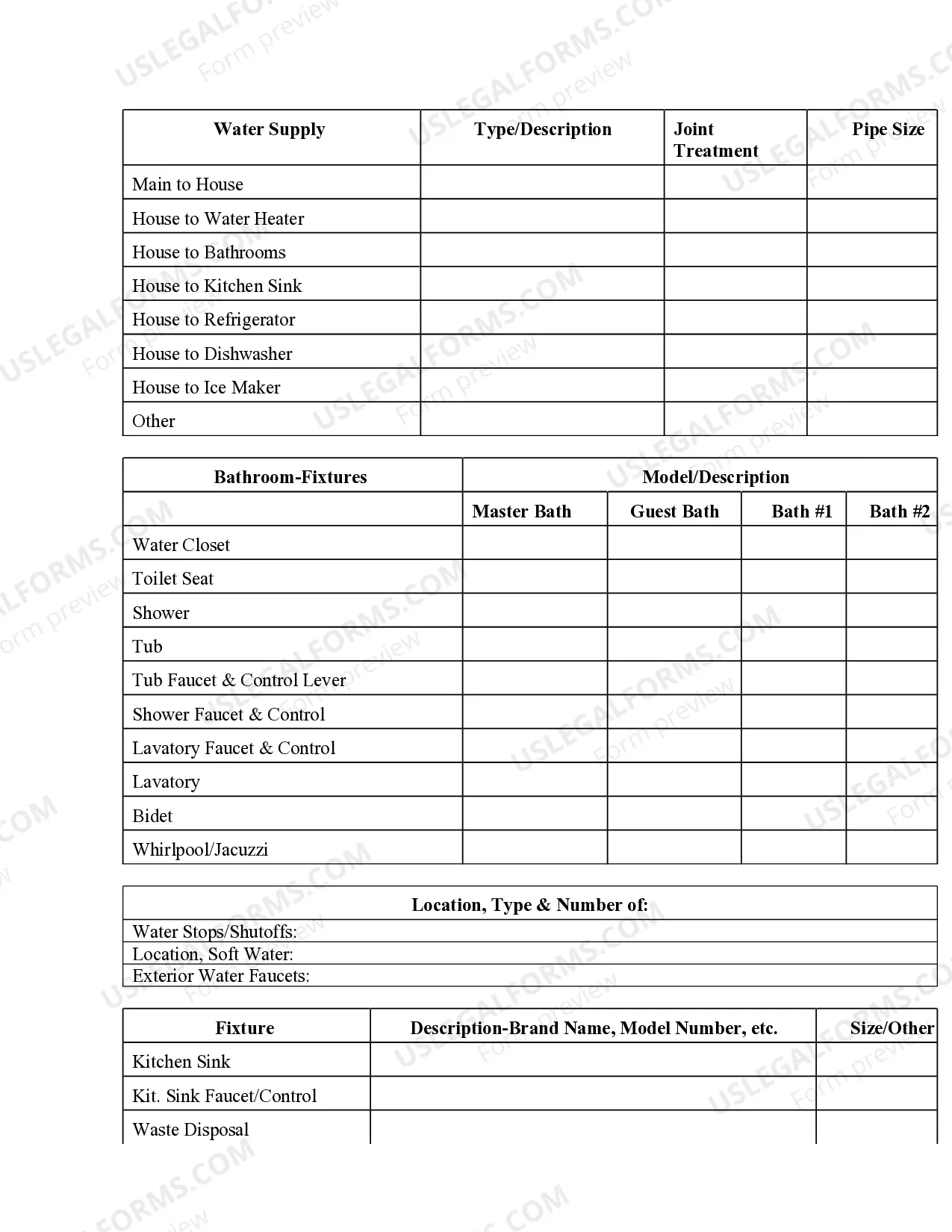 Preview Plumbing Contract for Contractor
