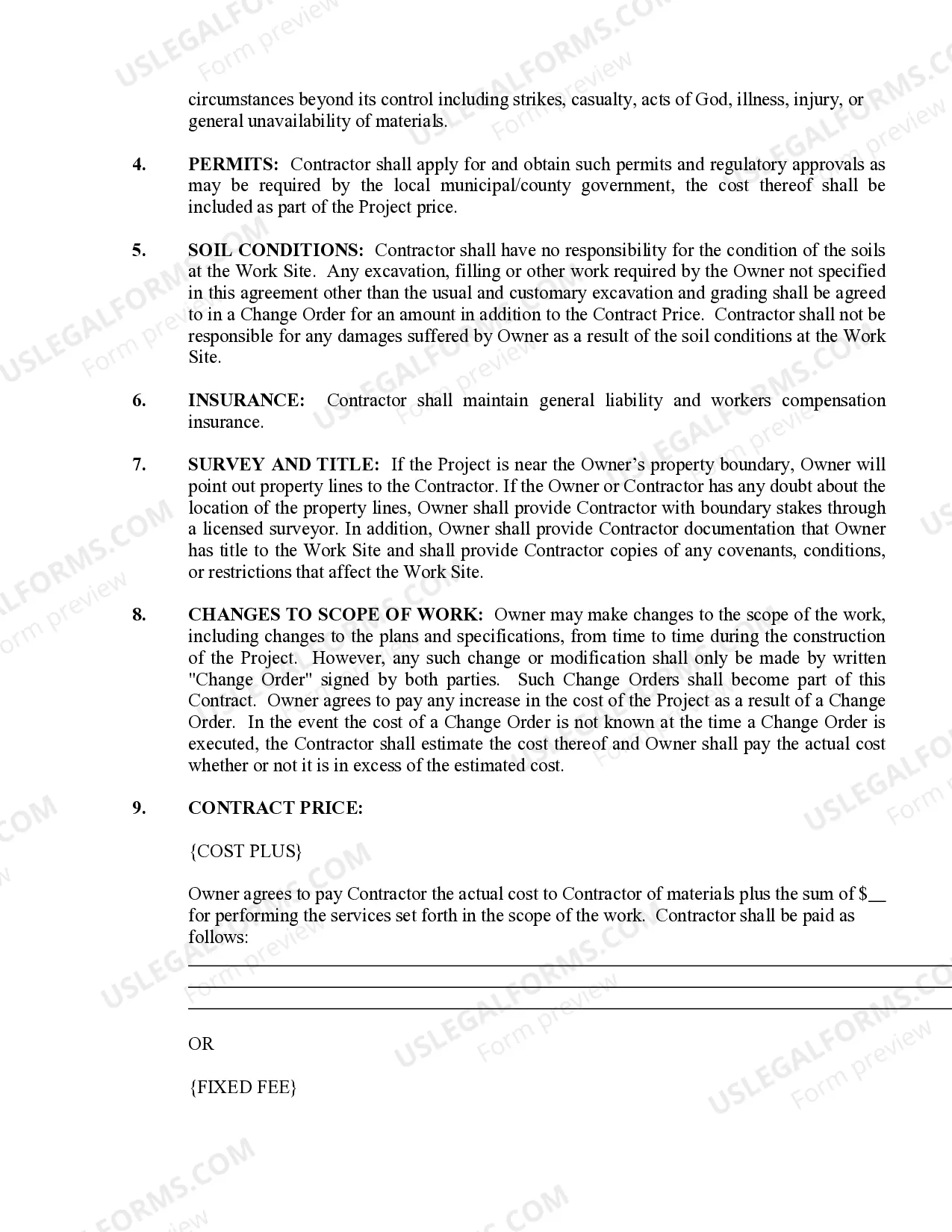 Preview Brick Mason Contract for Contractor