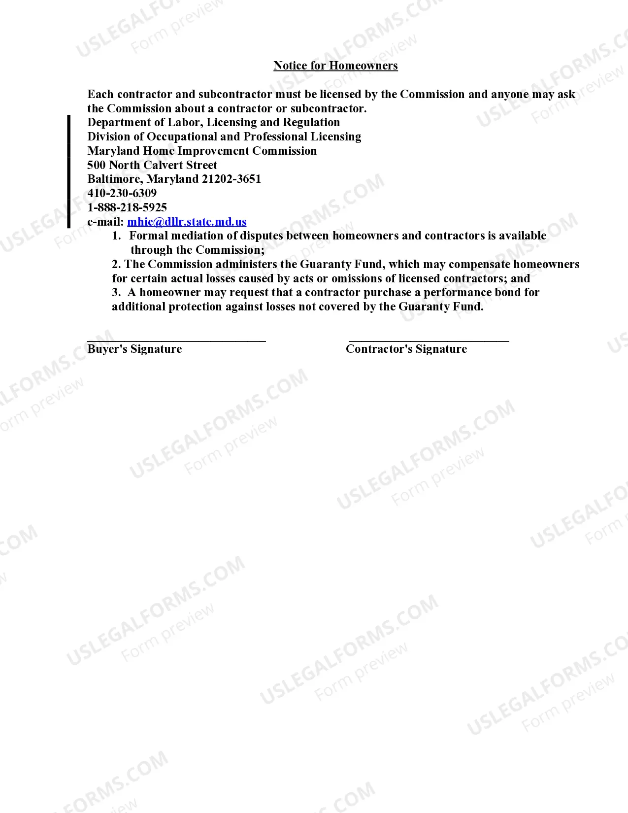 Preview Roofing Contract for Contractor