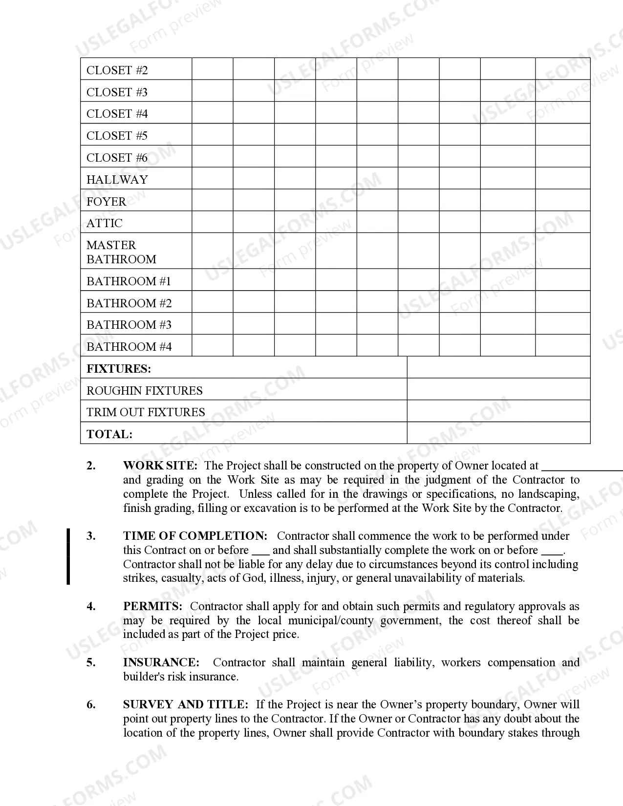Preview Electrical Contract for Contractor