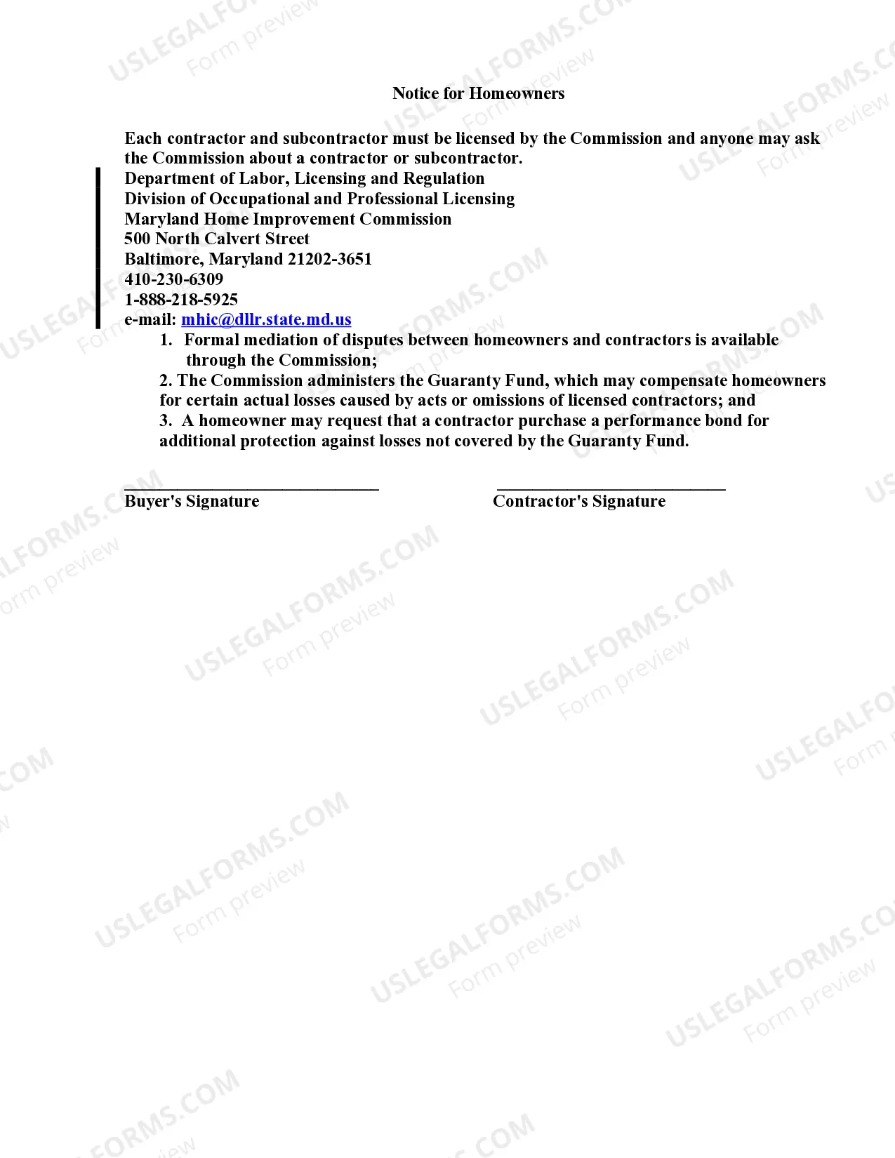 Preview Electrical Contract for Contractor