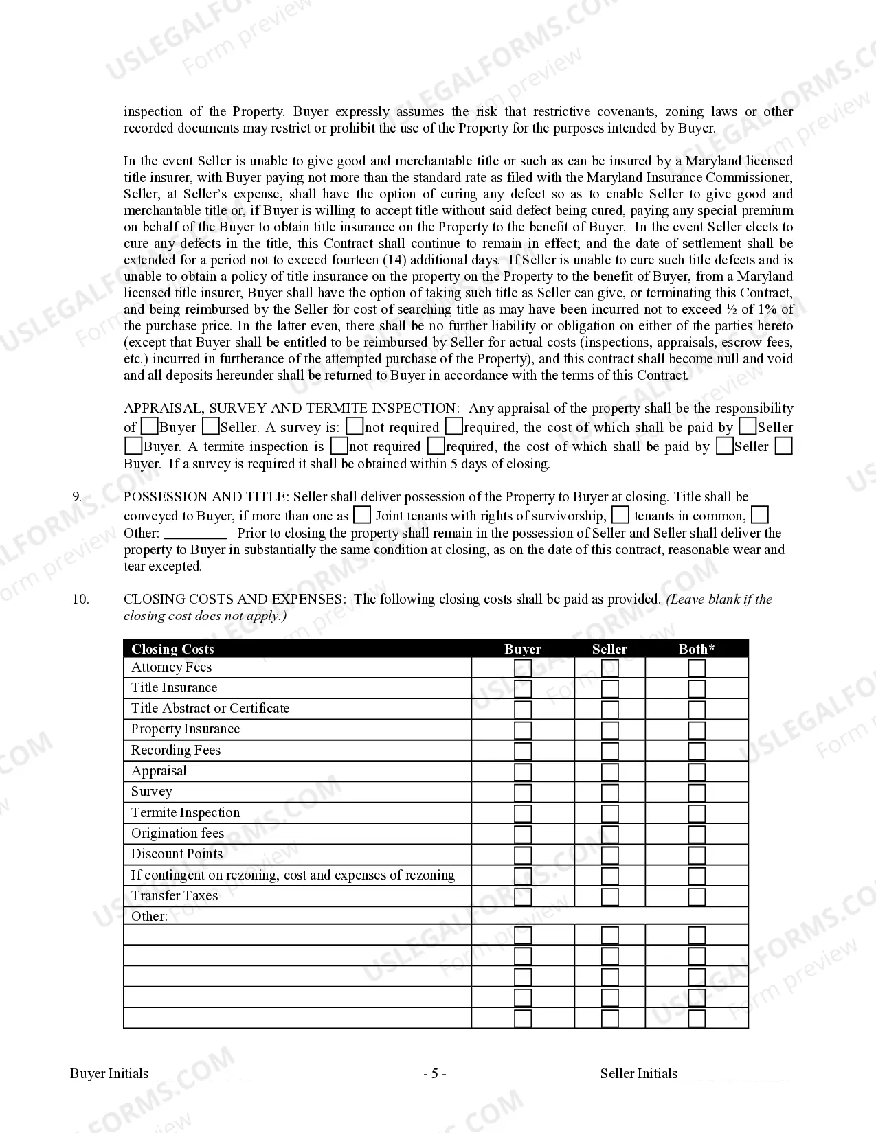 Preview Contract for Sale and Purchase of Real Estate with No Broker for Residential Home Sale Agreement