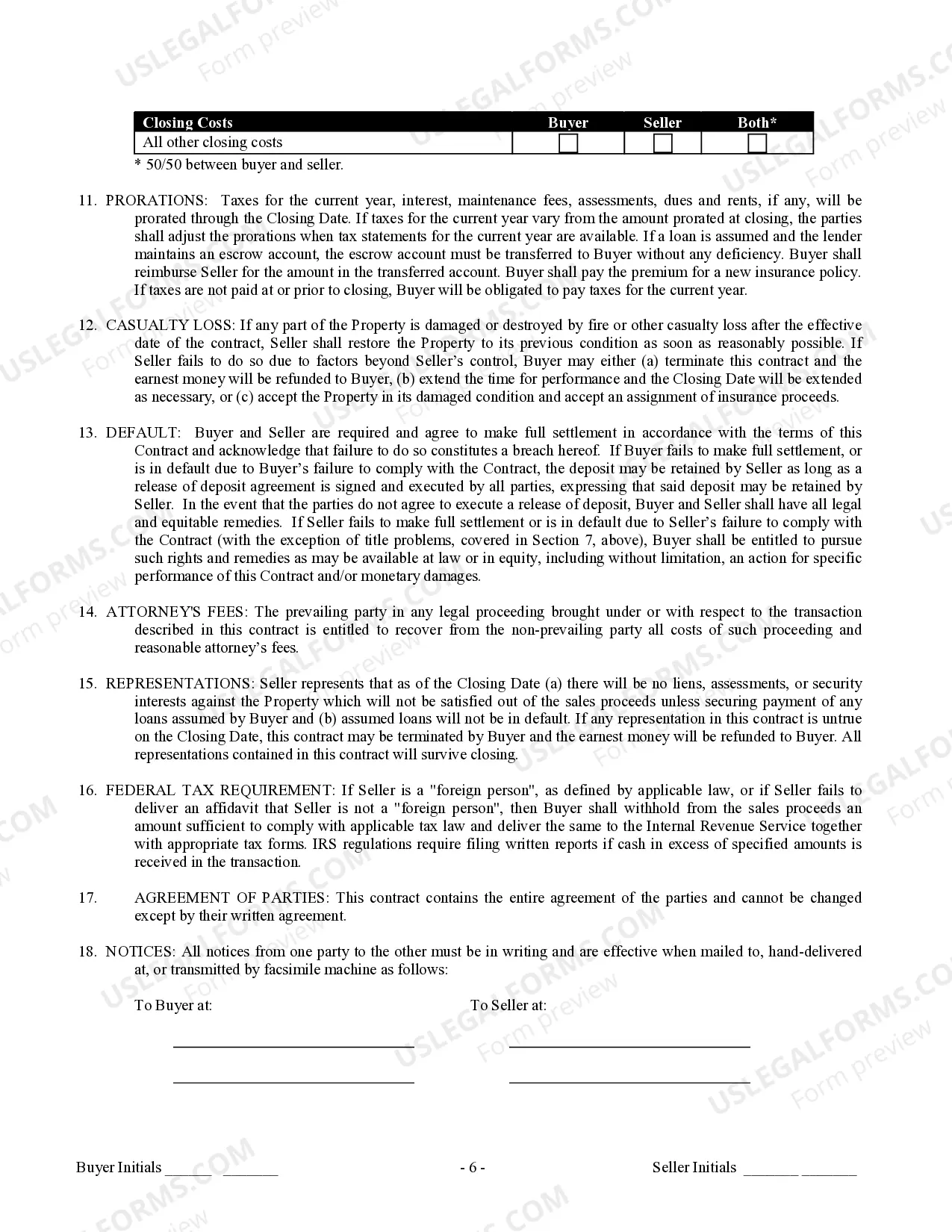 Preview Contract for Sale and Purchase of Real Estate with No Broker for Residential Home Sale Agreement