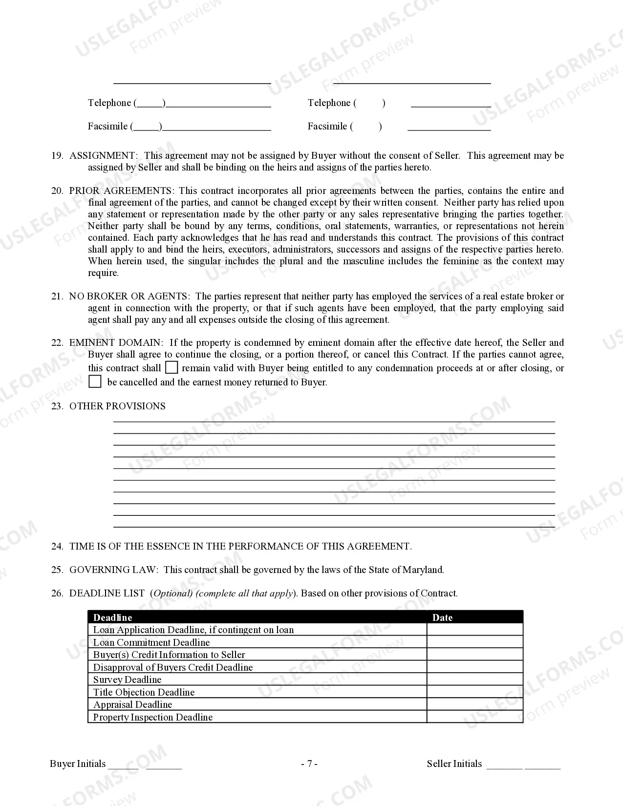 Preview Contract for Sale and Purchase of Real Estate with No Broker for Residential Home Sale Agreement