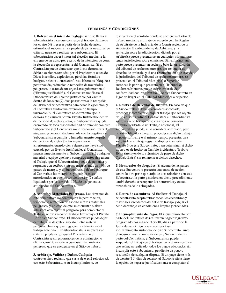 Preview Acuerdo de subcontratista