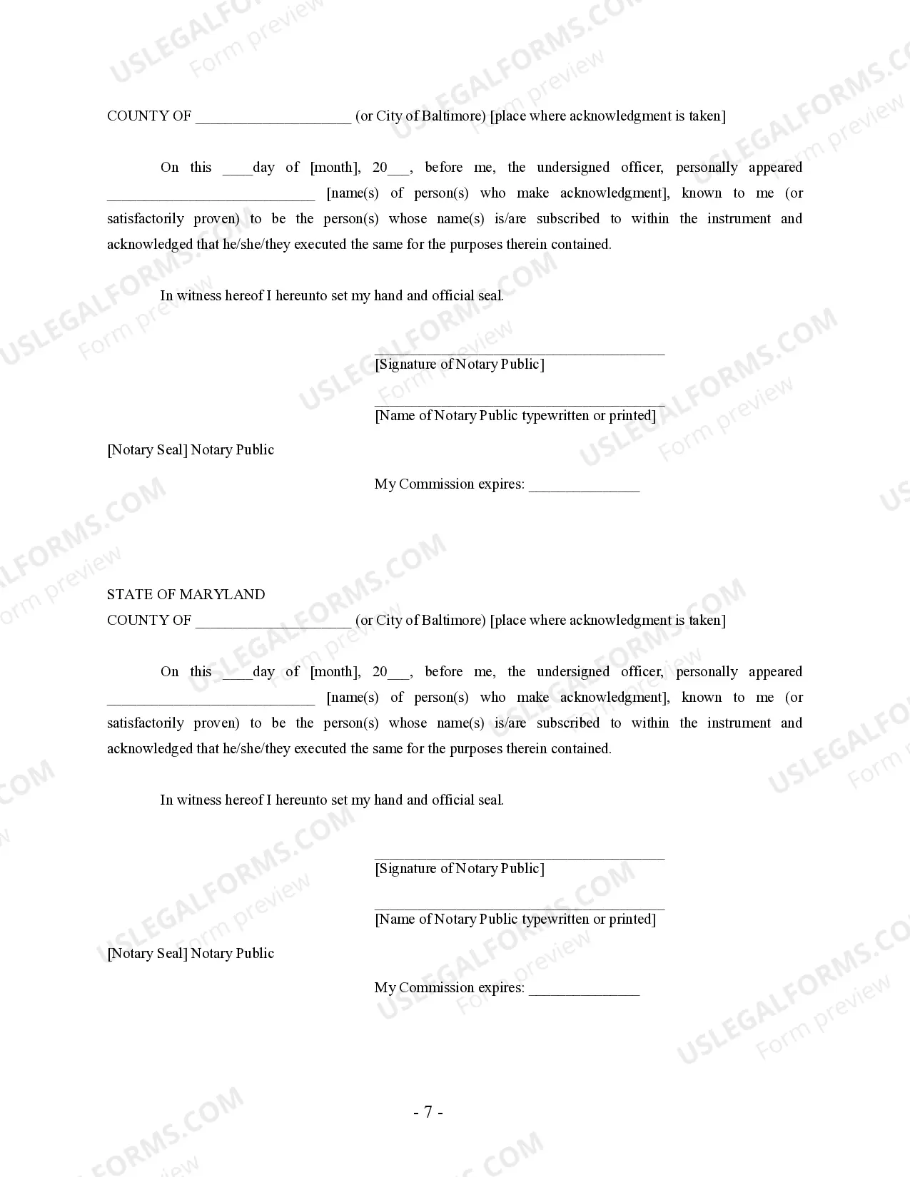 Preview Maryland Prenuptial Premarital Agreement with Financial Statements
