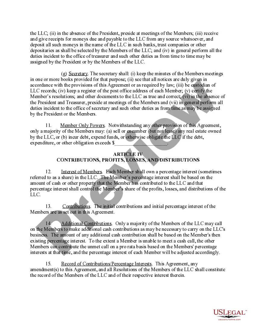 Get Limited Liability Company LLC Operating Agreement Preview Limited Liability Company LLC Operating Agreement