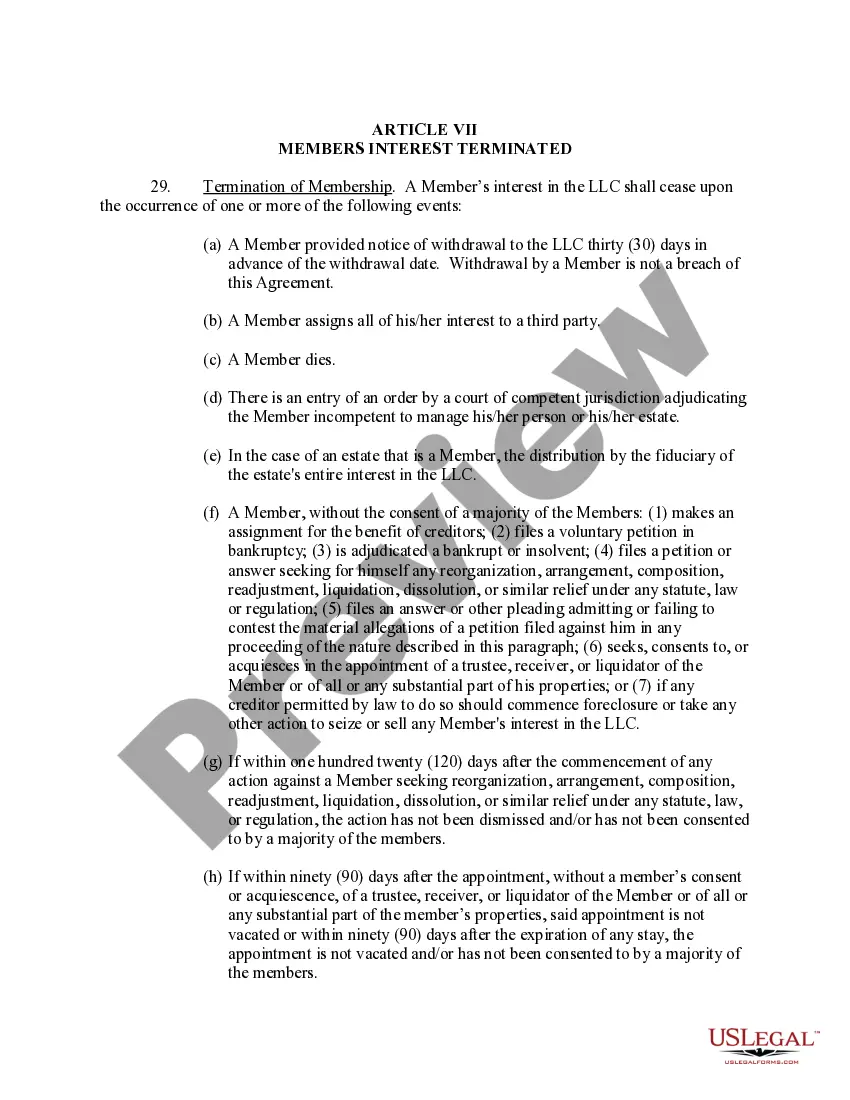 Get Limited Liability Company LLC Operating Agreement Preview Limited Liability Company LLC Operating Agreement