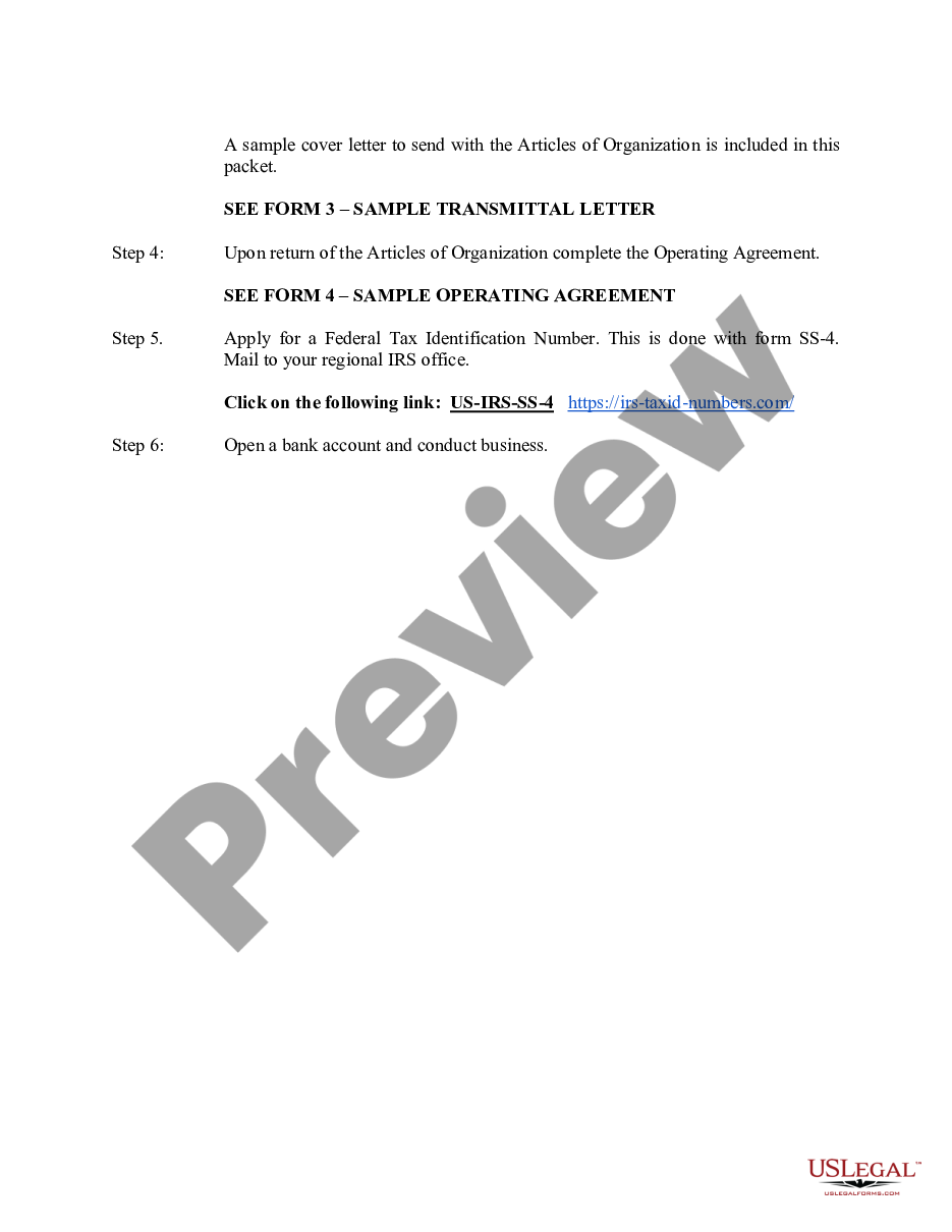 page 6 Maryland Professional Limited Liability Company PLLC Formation Package preview