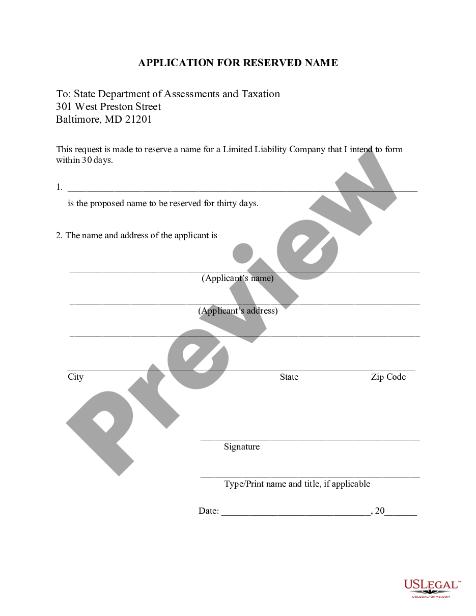 page 8 Maryland Professional Limited Liability Company PLLC Formation Package preview