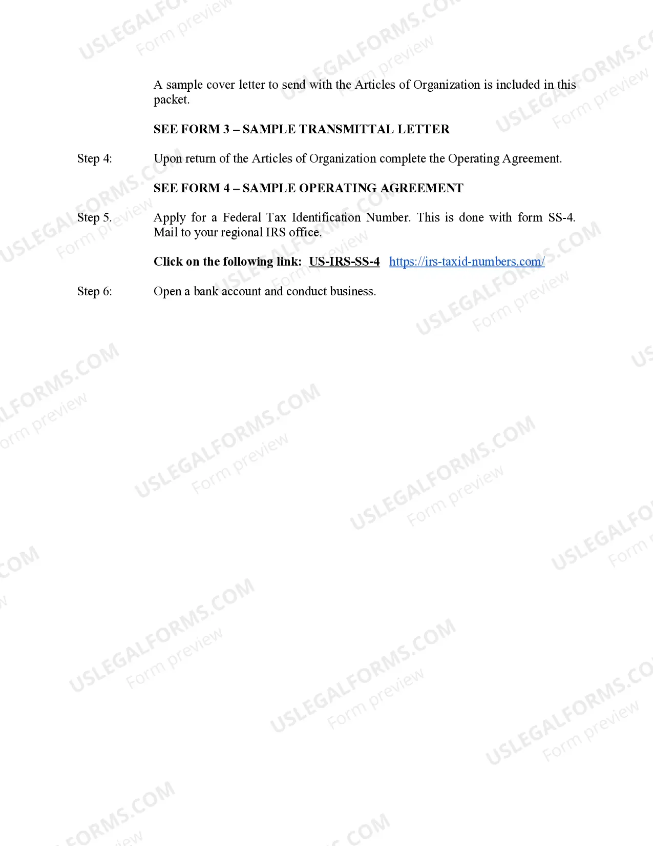 Preview Maryland Professional Limited Liability Company PLLC Formation Package