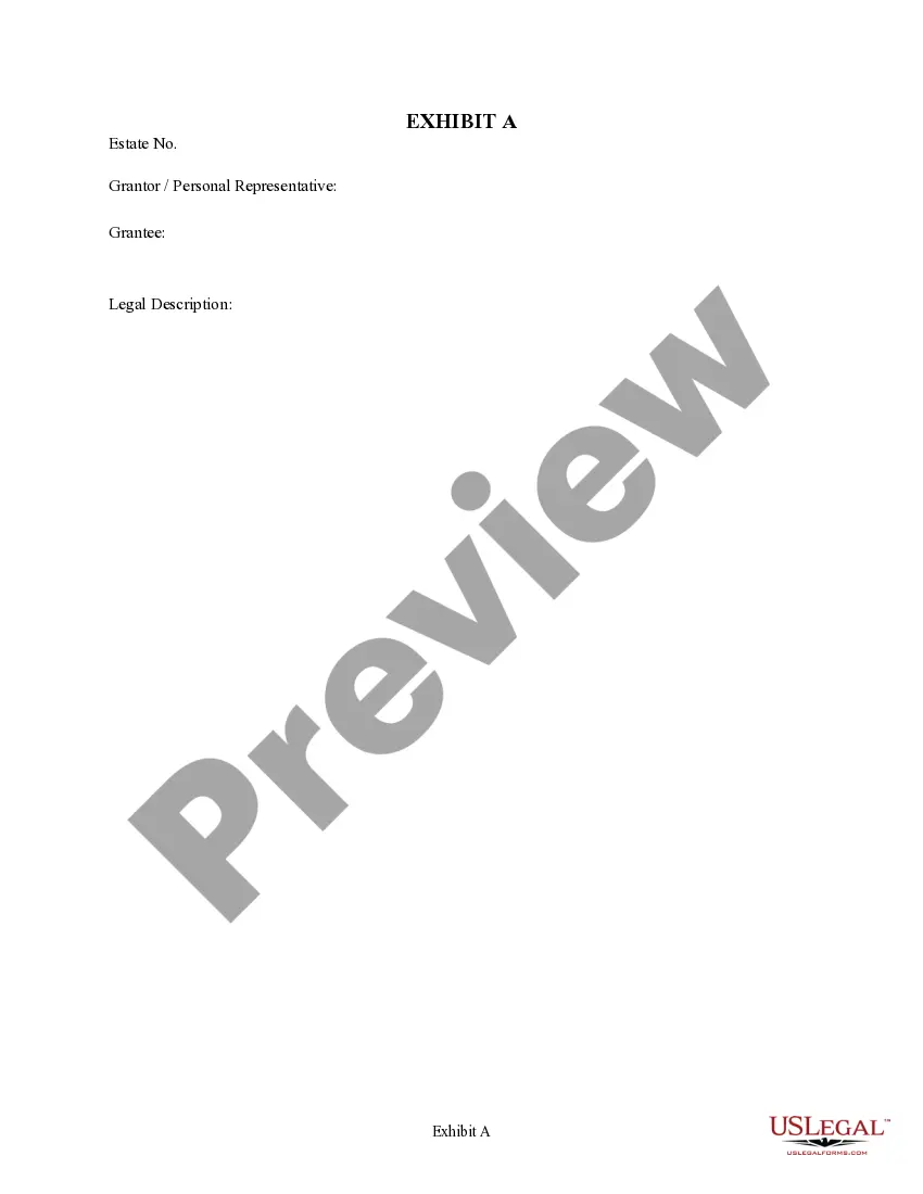 Preview Warranty Deed of Sale - Personal Representative to an Individual