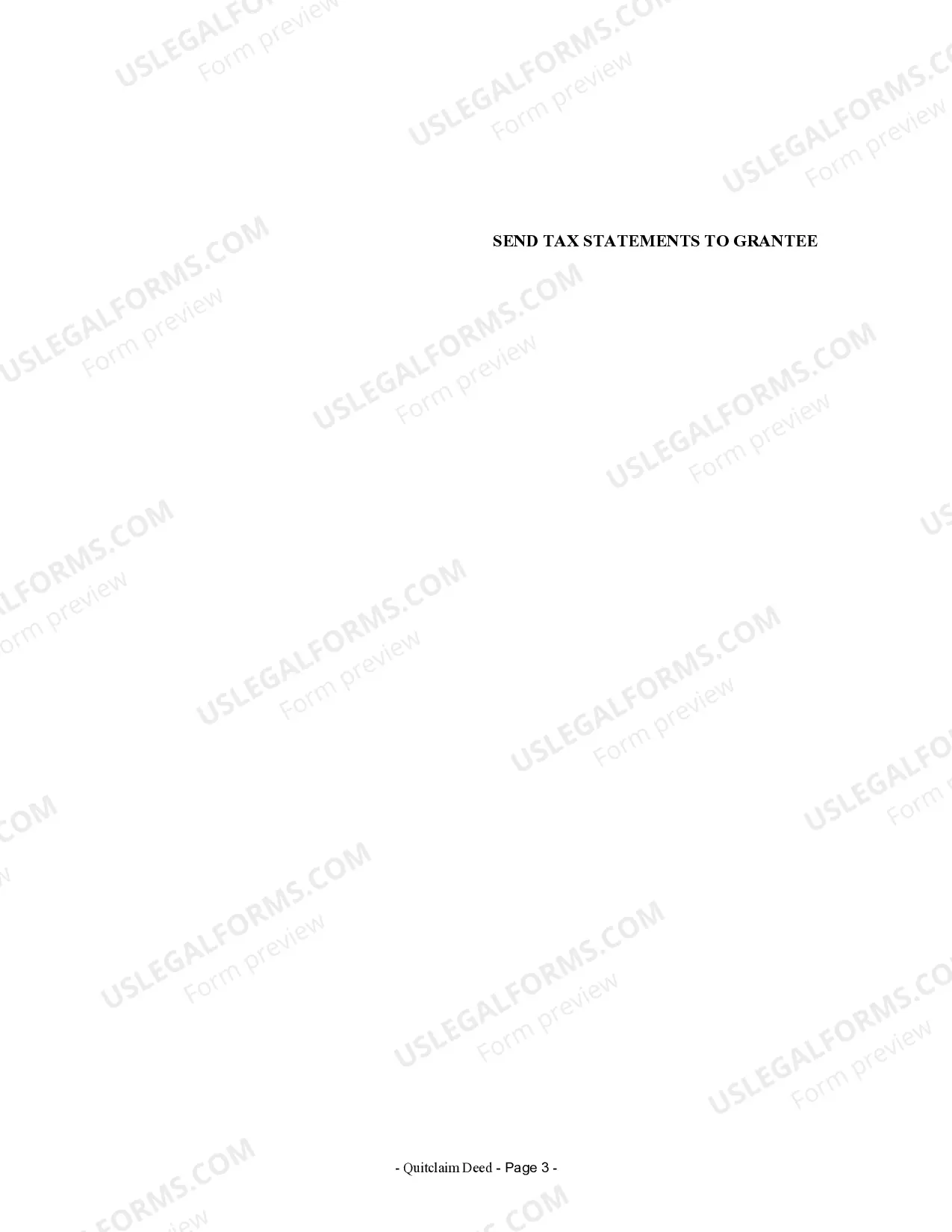 Preview Quitclaim Deed from Corporation to Corporation