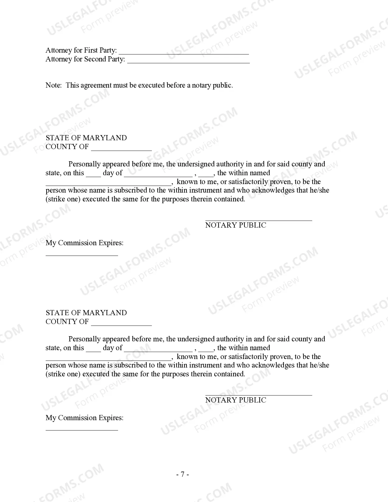 Preview Postnuptial Property Agreement