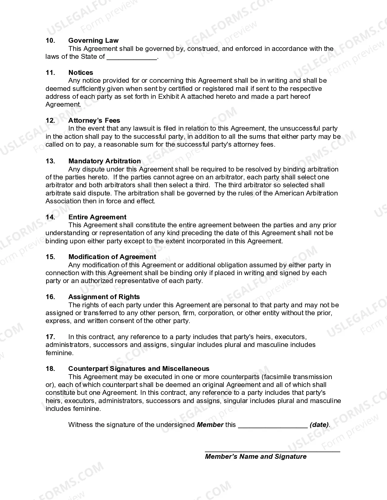 Preview Agreement Between a Maryland not for profit Organization and its Members to Produce Compilation Recording with Profits to go to Charities
