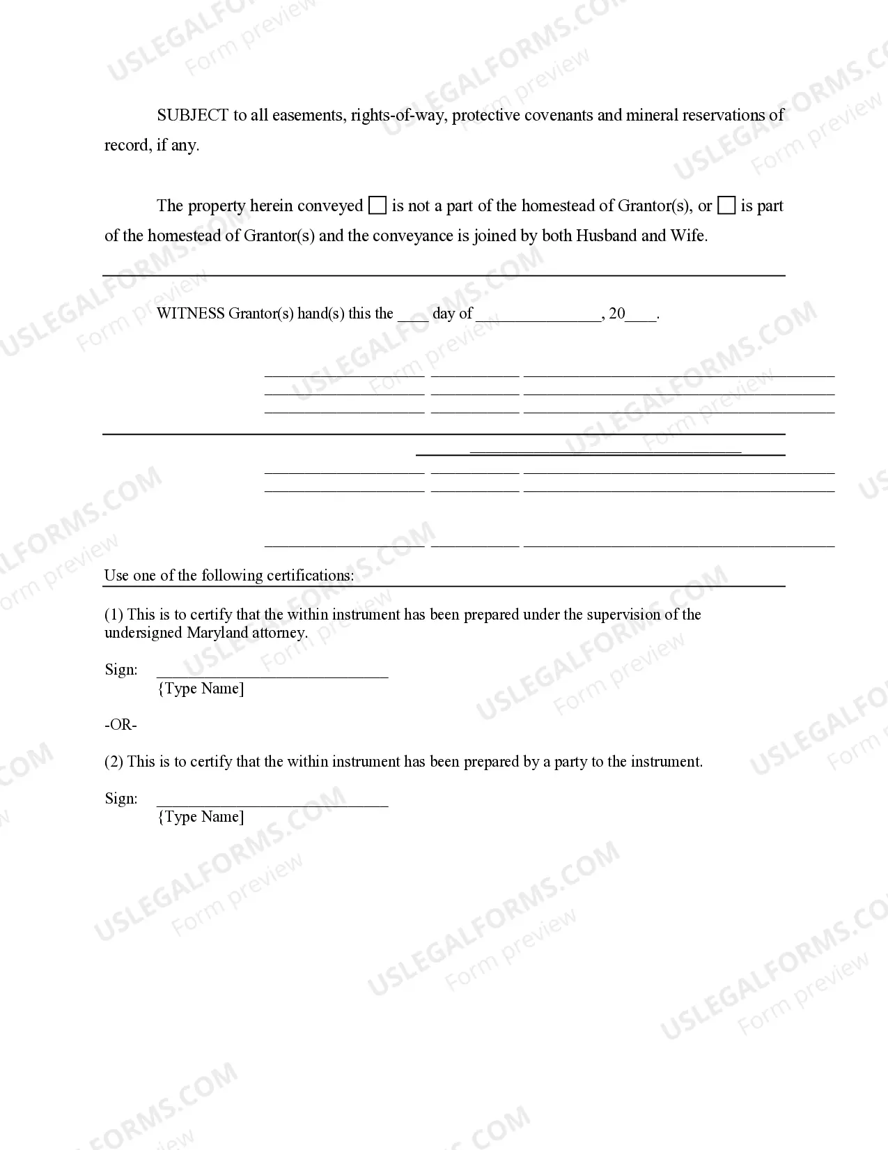 Preview Warranty Deed to Child Reserving a Life Estate in the Parents