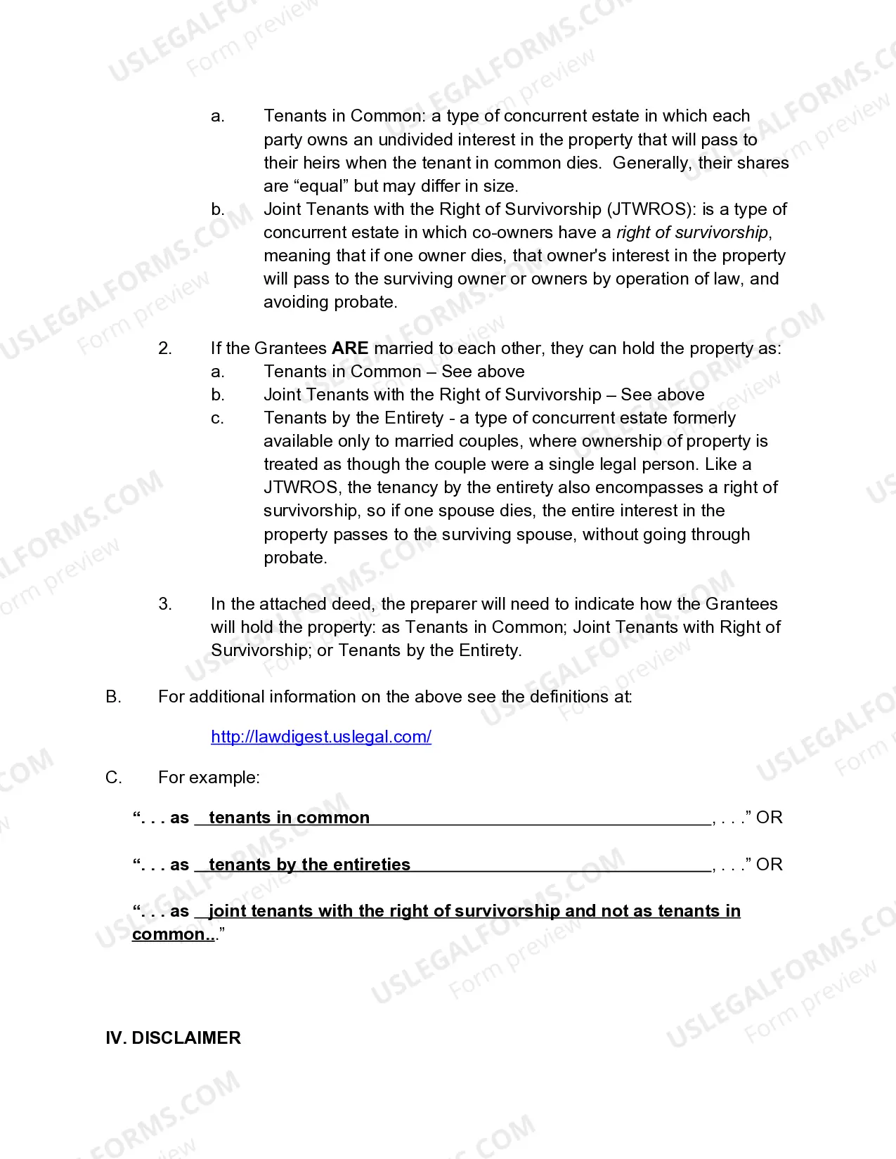 Preview Warranty Deed from Trust to Two (2) Individuals