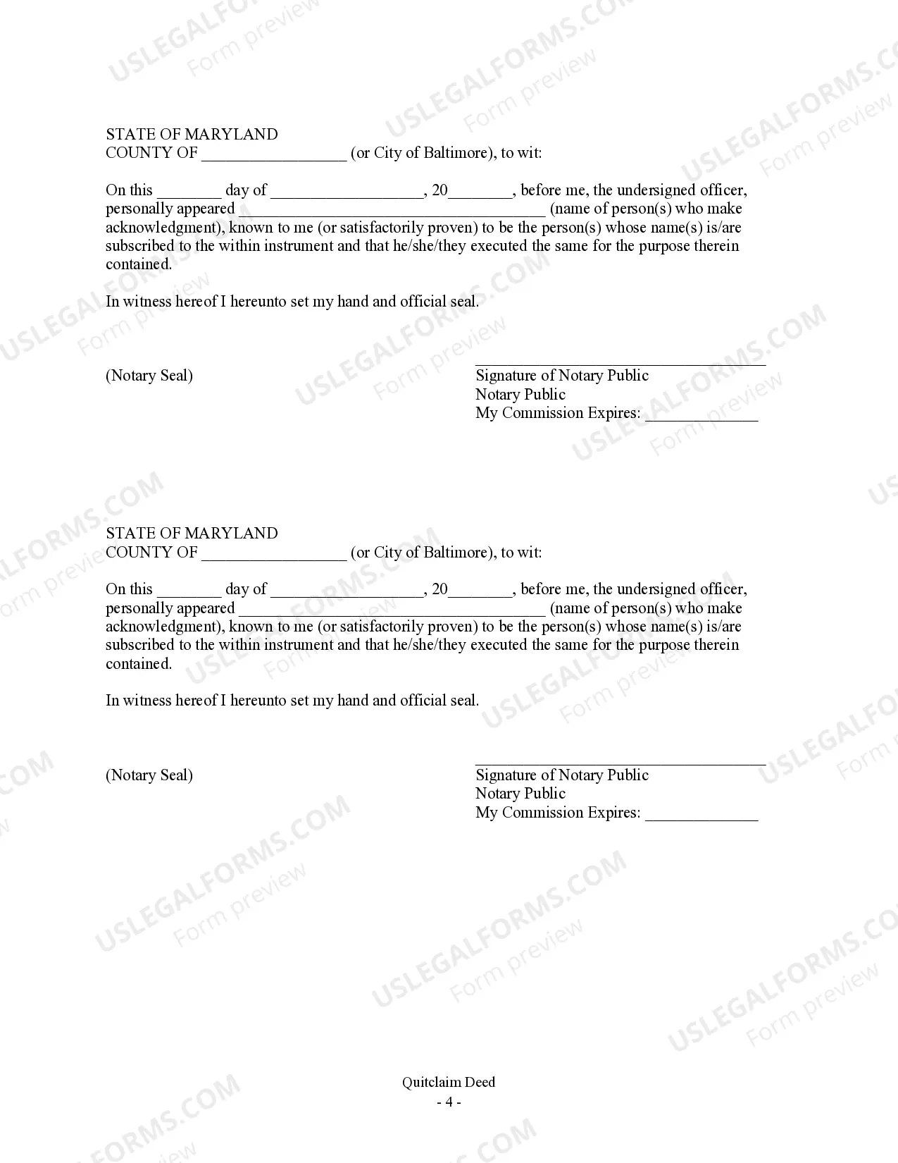 Preview Quitclaim Deed - Three Individuals to Husband and Wife