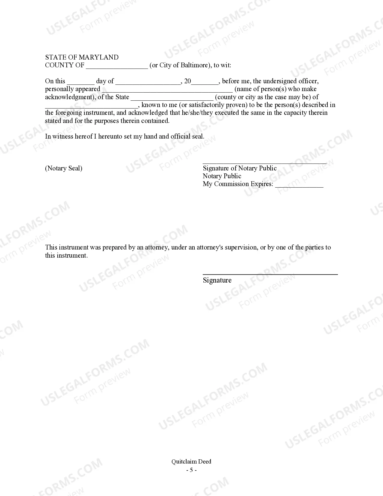 Preview Quitclaim Deed - Three Individuals to Husband and Wife