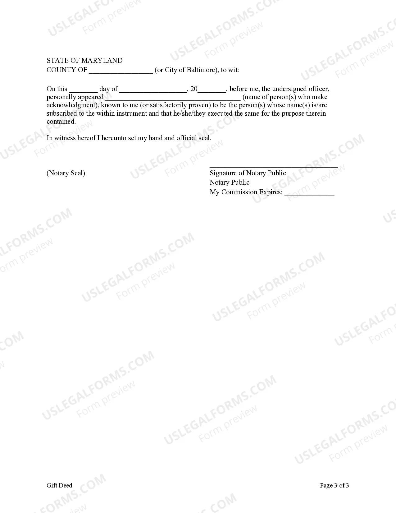 Preview Gift Deed from Two Grantors to a Non-Profit Corporation as Grantee.