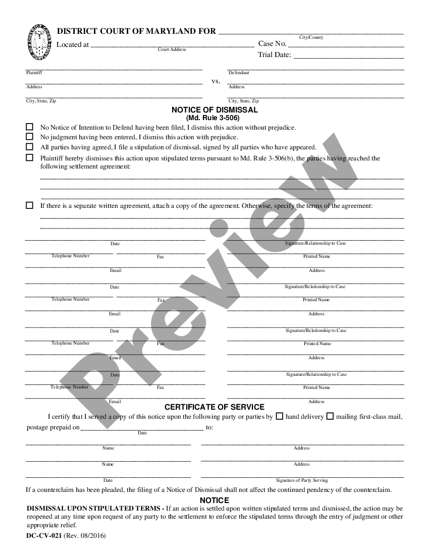 maryland-notice-of-dismissal-md-dismissal-us-legal-forms