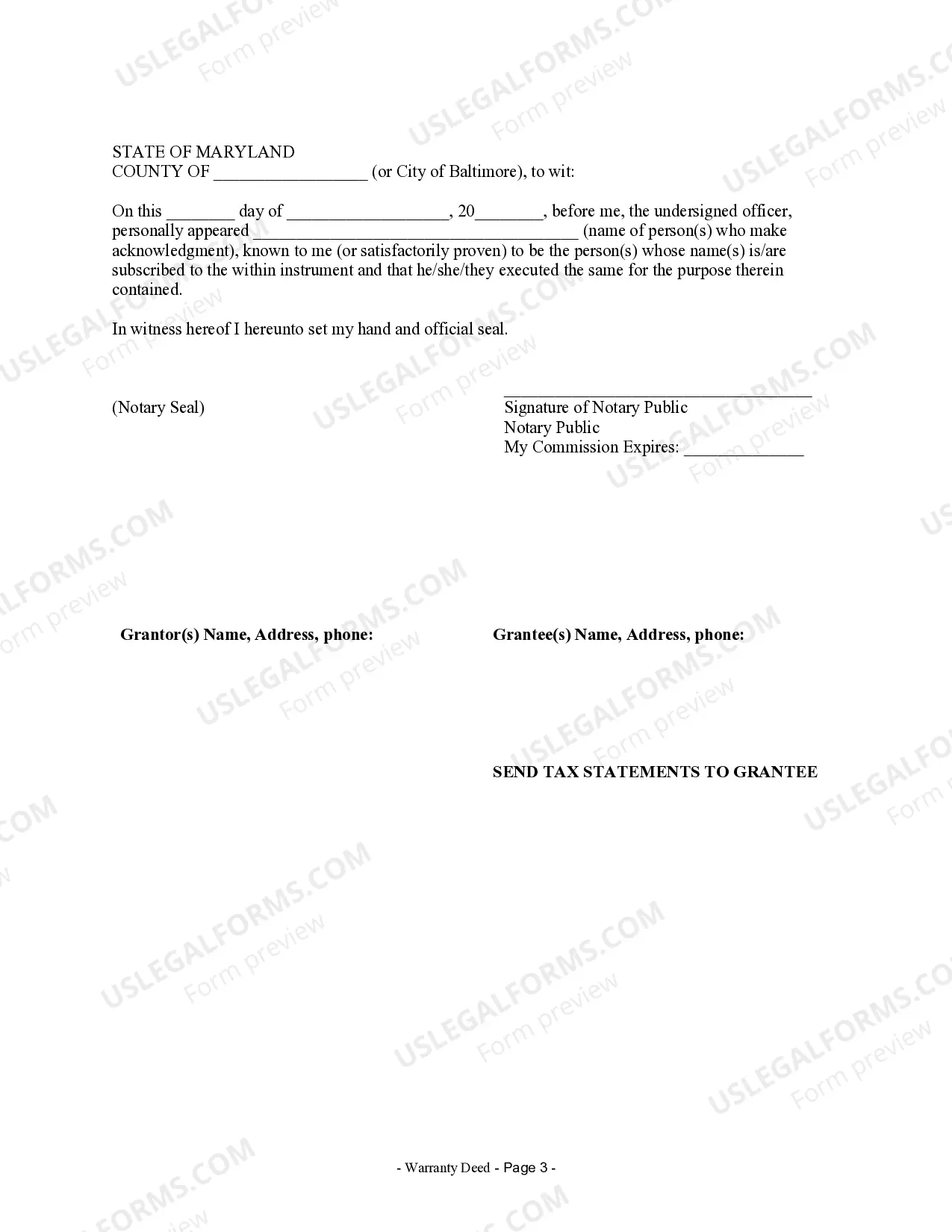 Preview Warranty Deed from Husband and Wife to Corporation