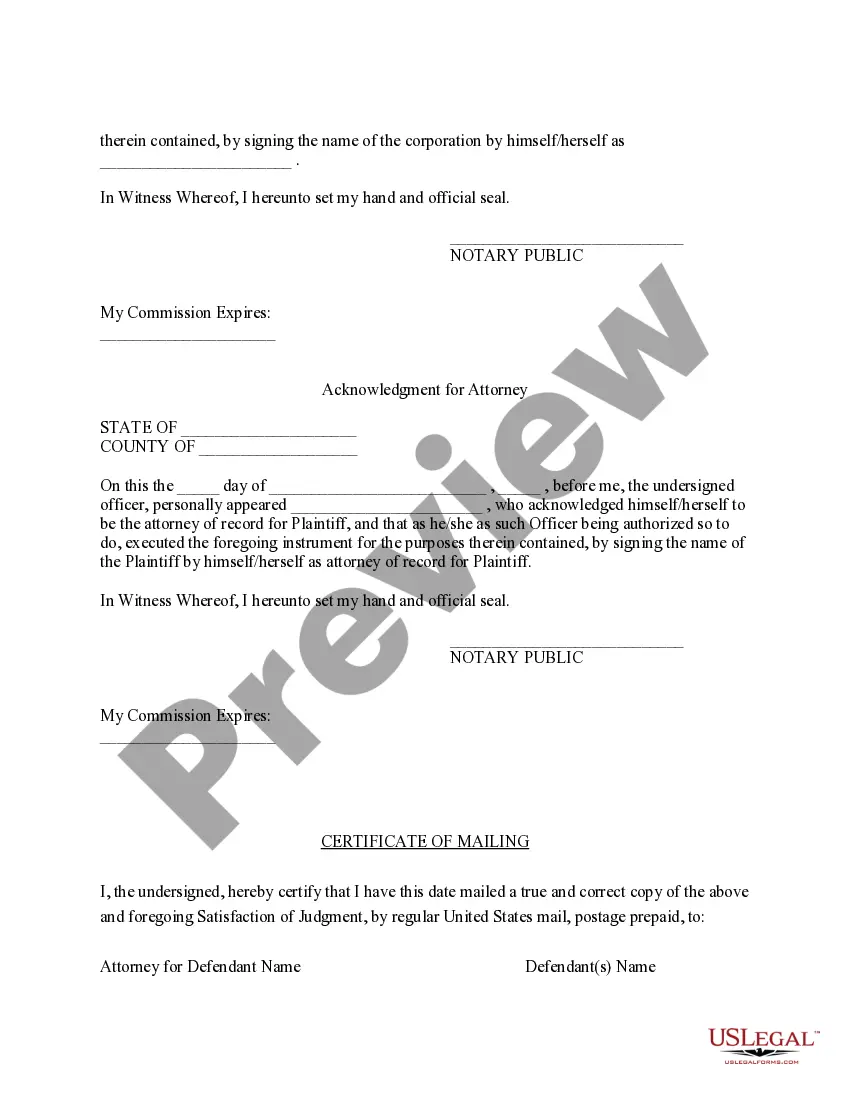 Get Maryland Satisfaction of Judgment Preview Maryland Satisfaction of Judgment