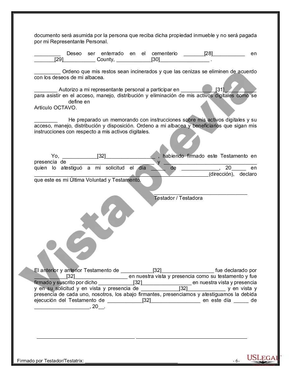Preview Testamentos mutuos que contienen última voluntad y testamentos para personas solteras que viven juntas sin hijos