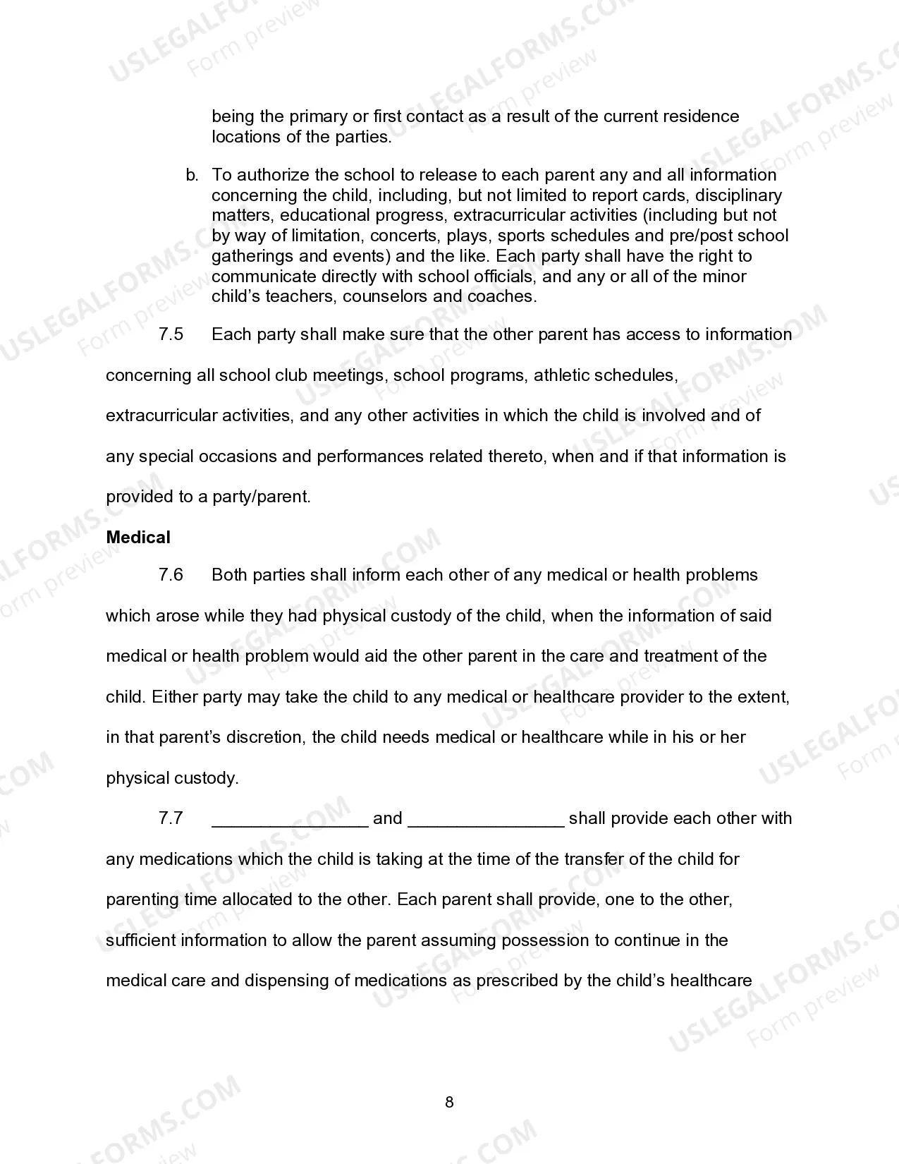 Preview Marital Settlement Agreement